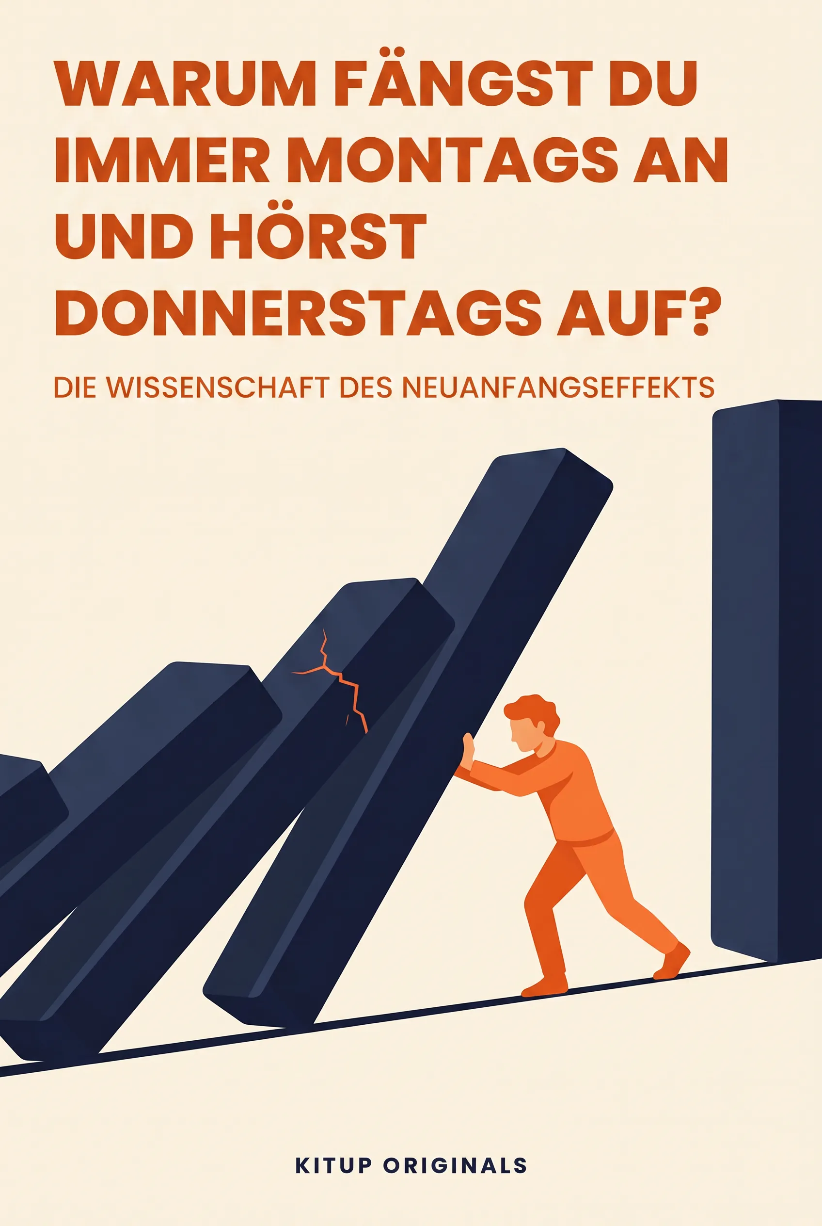 Warum fängst du immer montags an und hörst donnerstags auf?