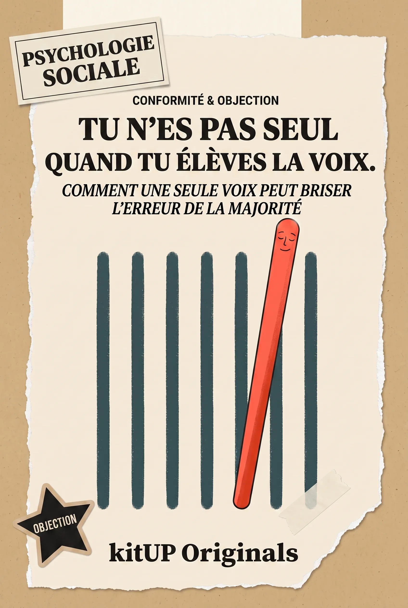 Tu n'es pas seul quand tu élèves la voix.