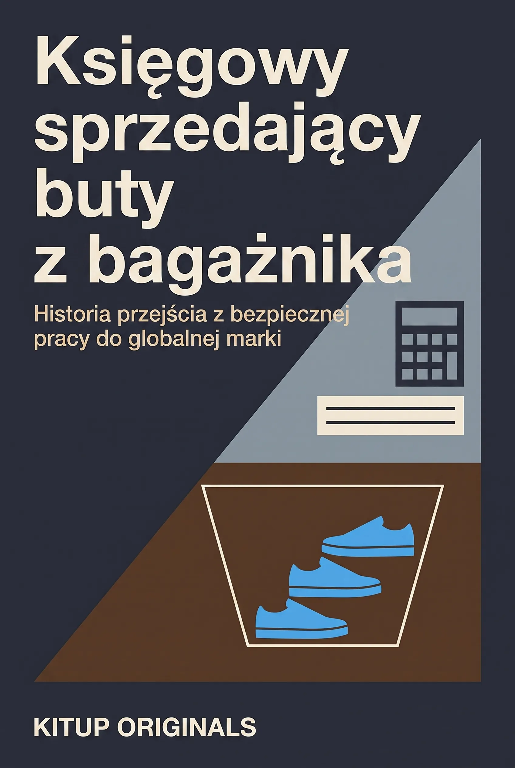 Księgowy sprzedający buty z bagażnika
