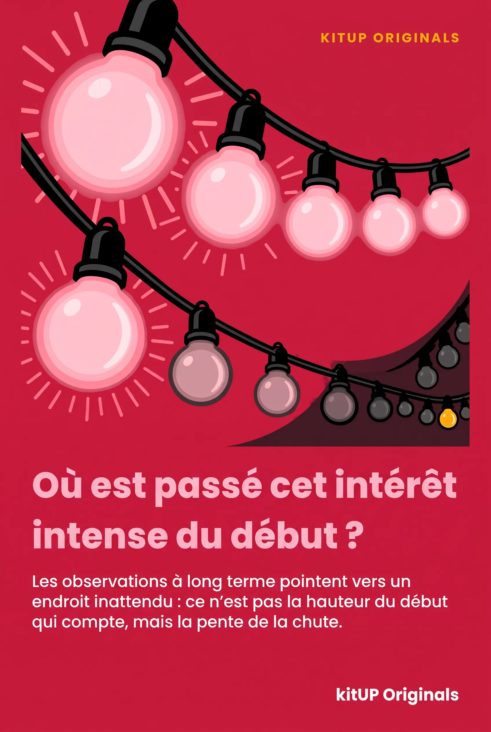 Où est passé cet intérêt intense du début ?