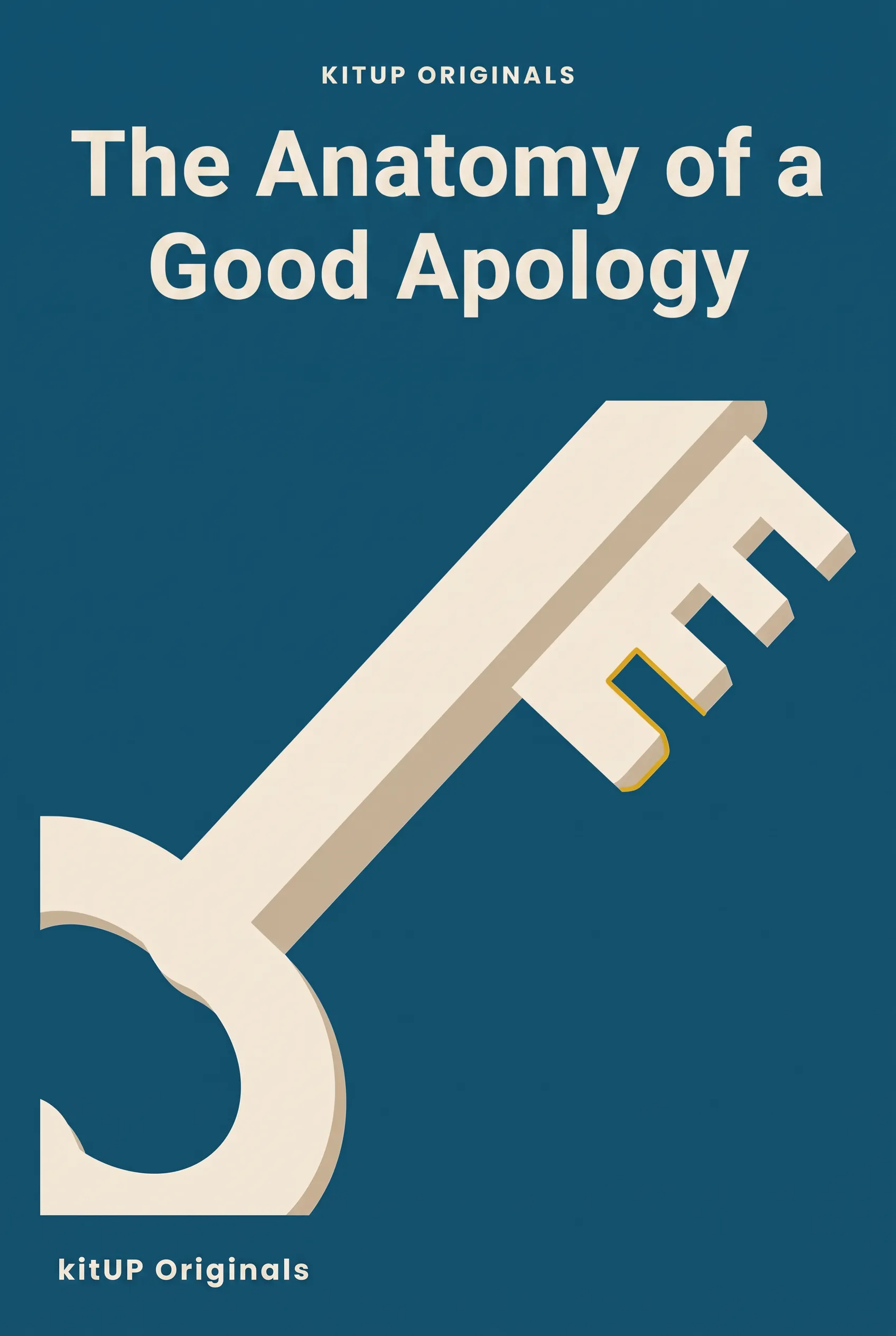 The Anatomy of a Good Apology