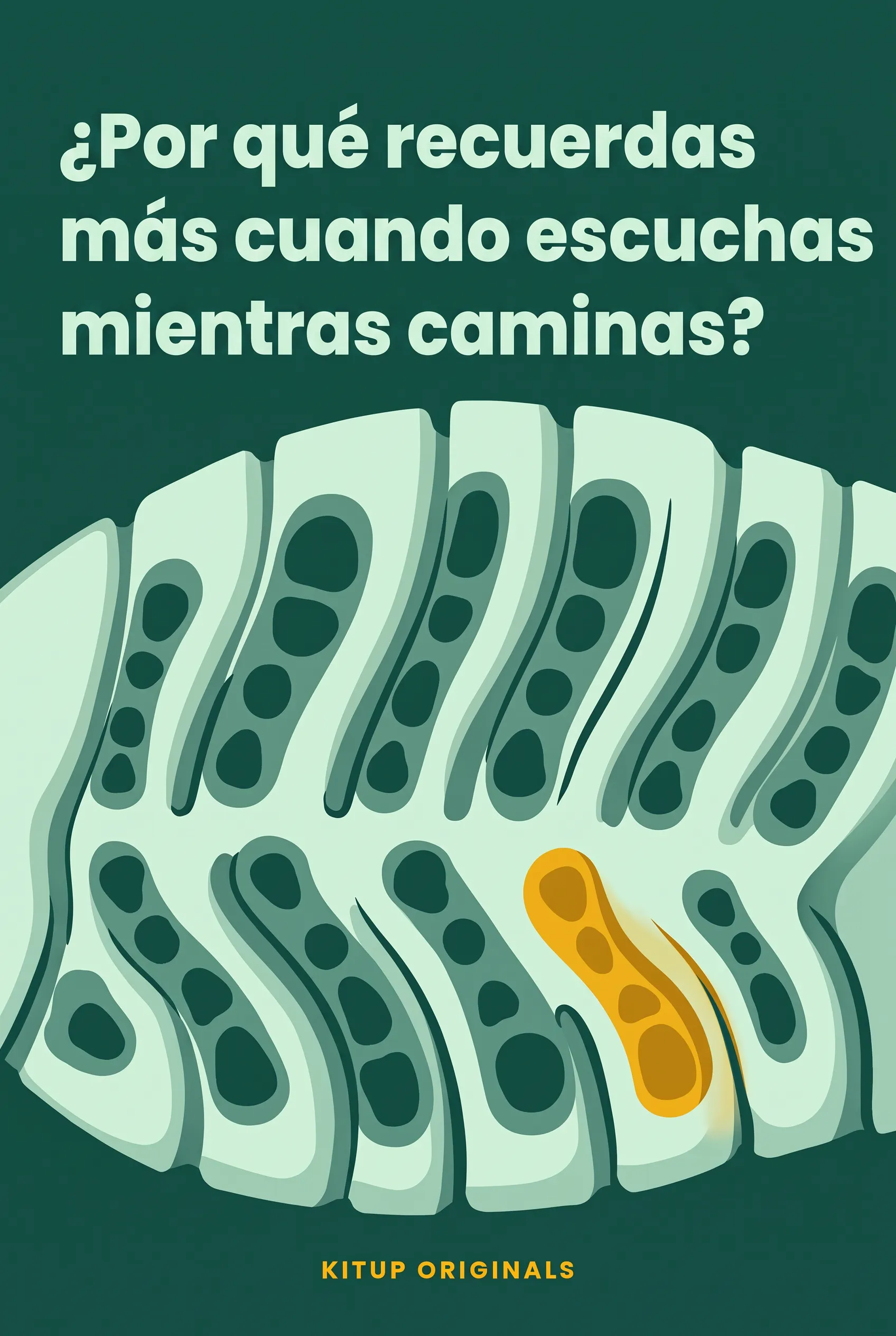 ¿Por qué recuerdas más cuando escuchas mientras caminas?