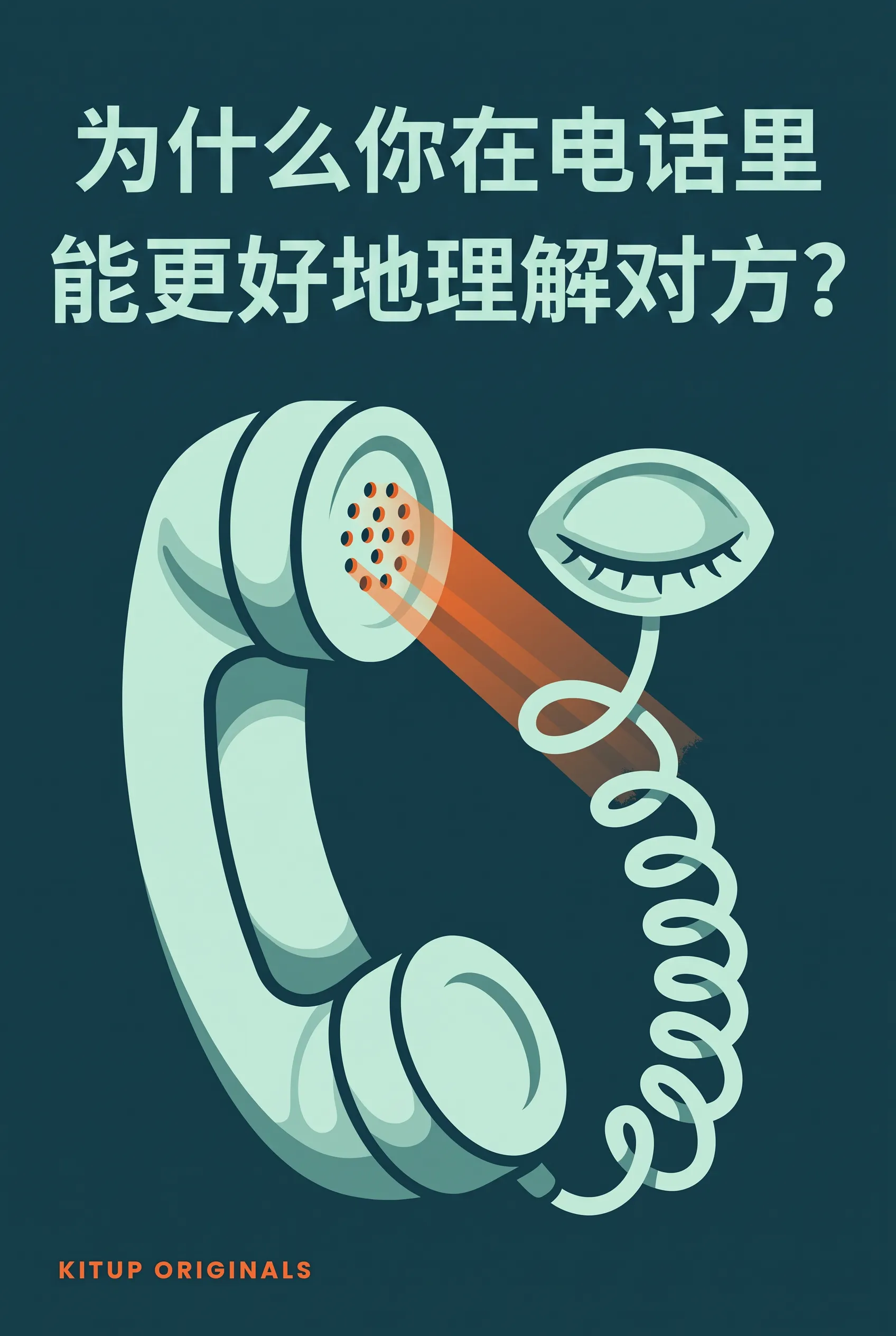 为什么你在电话里能更好地理解对方?