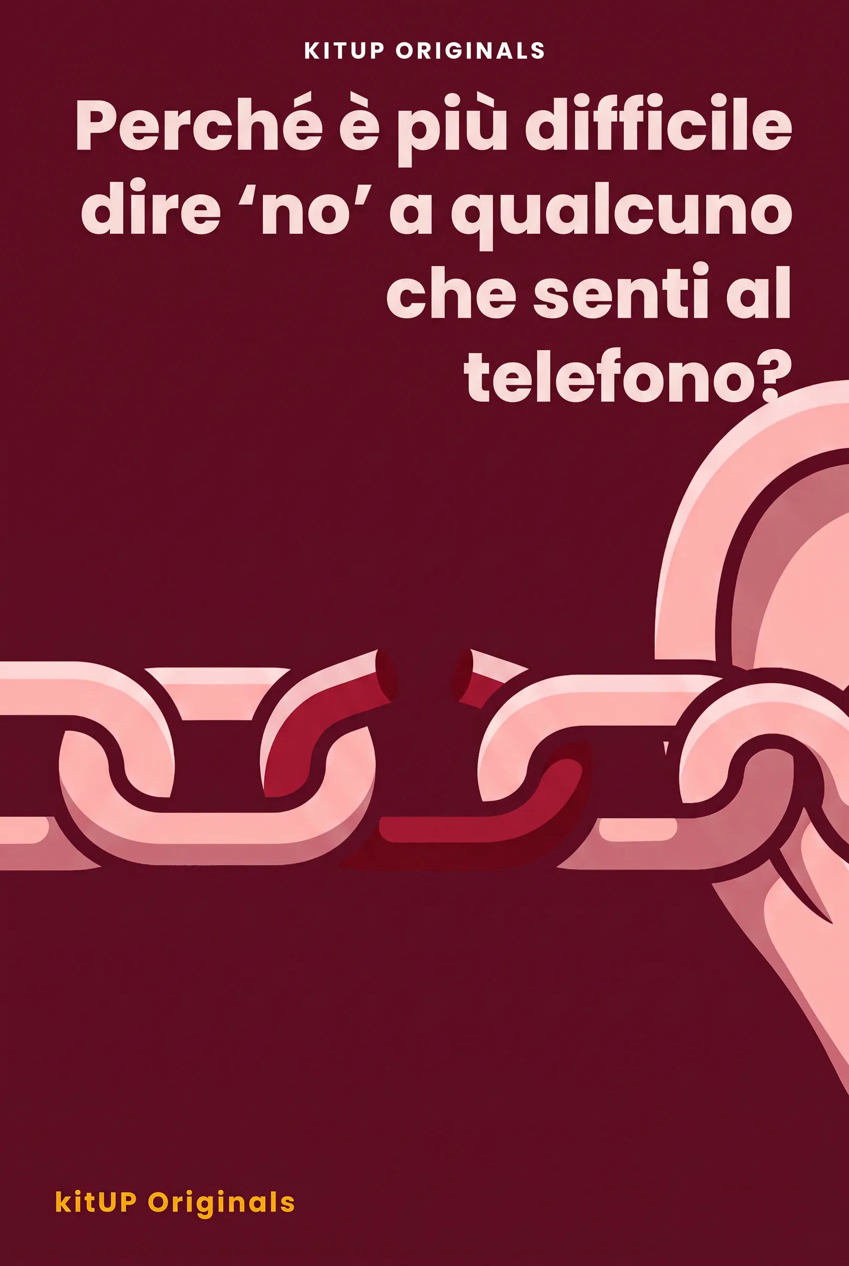 Perché è più difficile dire "no" a qualcuno che senti al telefono?