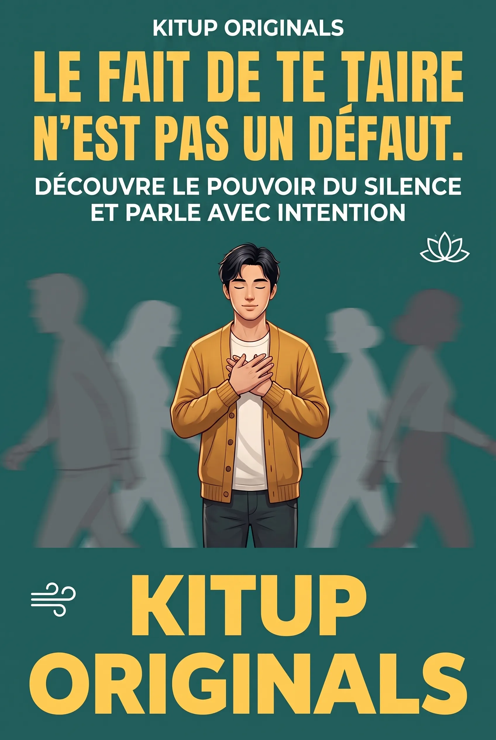 Le fait de te taire n'est pas un défaut.