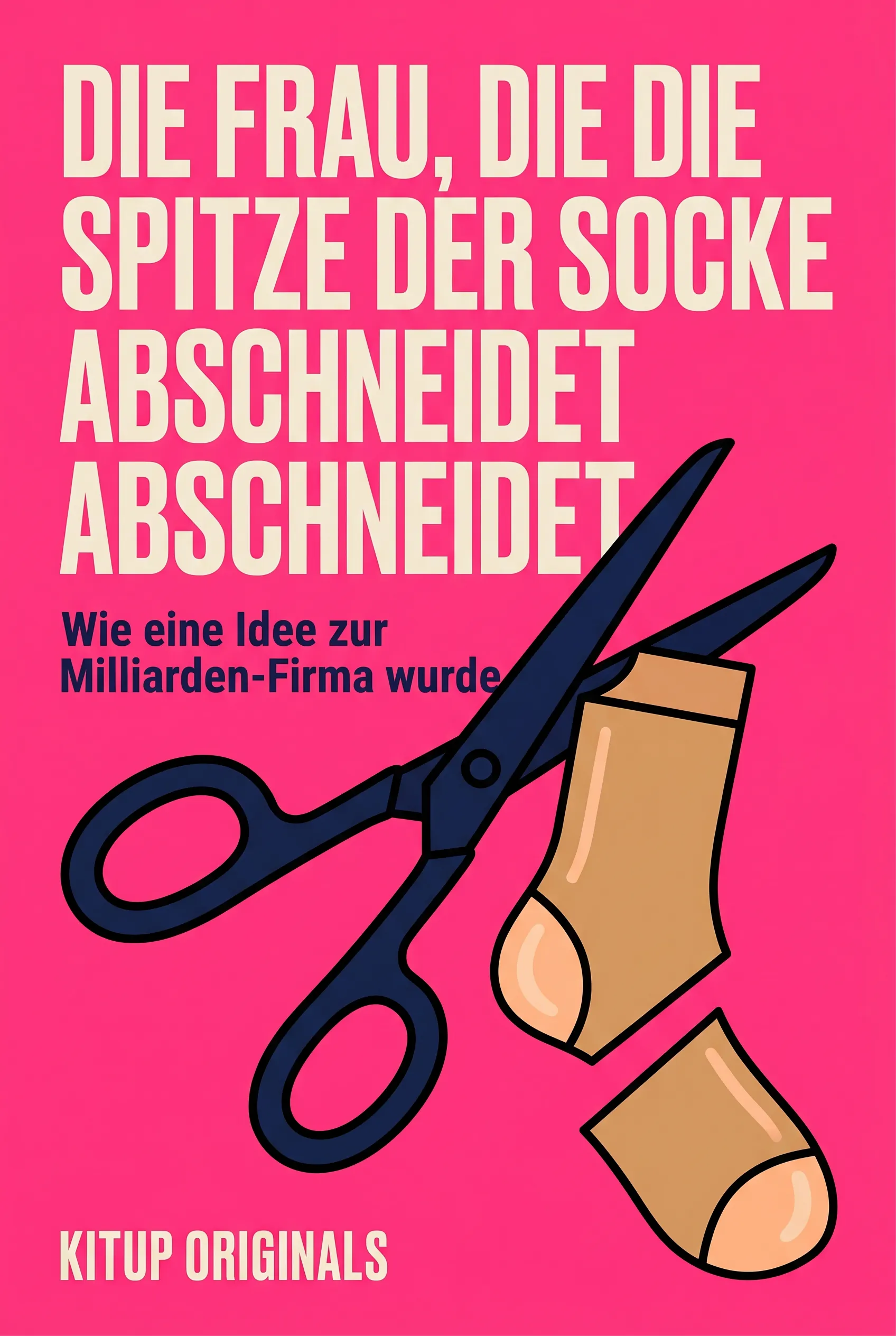 Die Frau, die die Zehenspitzen ihrer Socken abschneidet