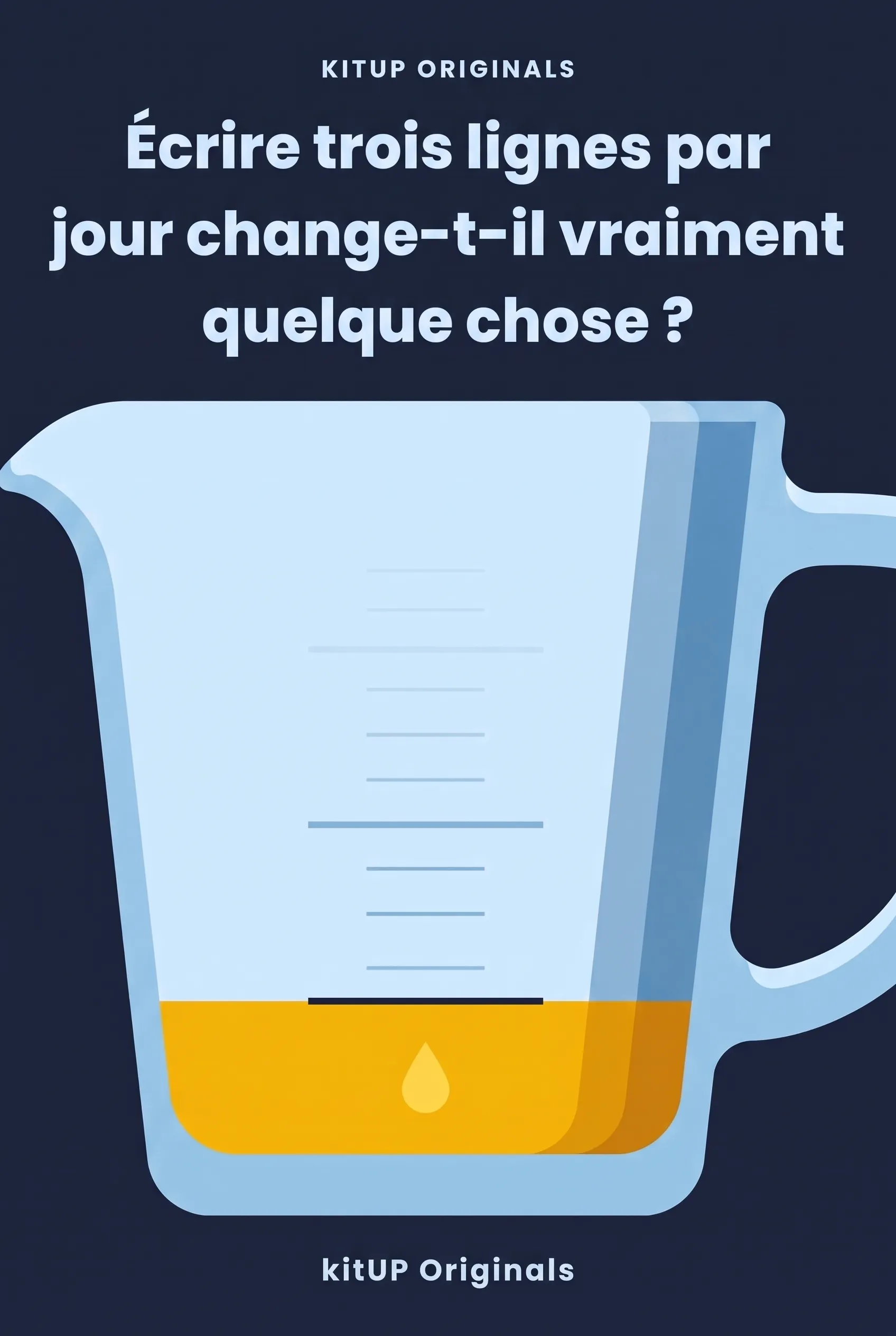 Écrire trois lignes par jour change-t-il vraiment quelque chose ?
