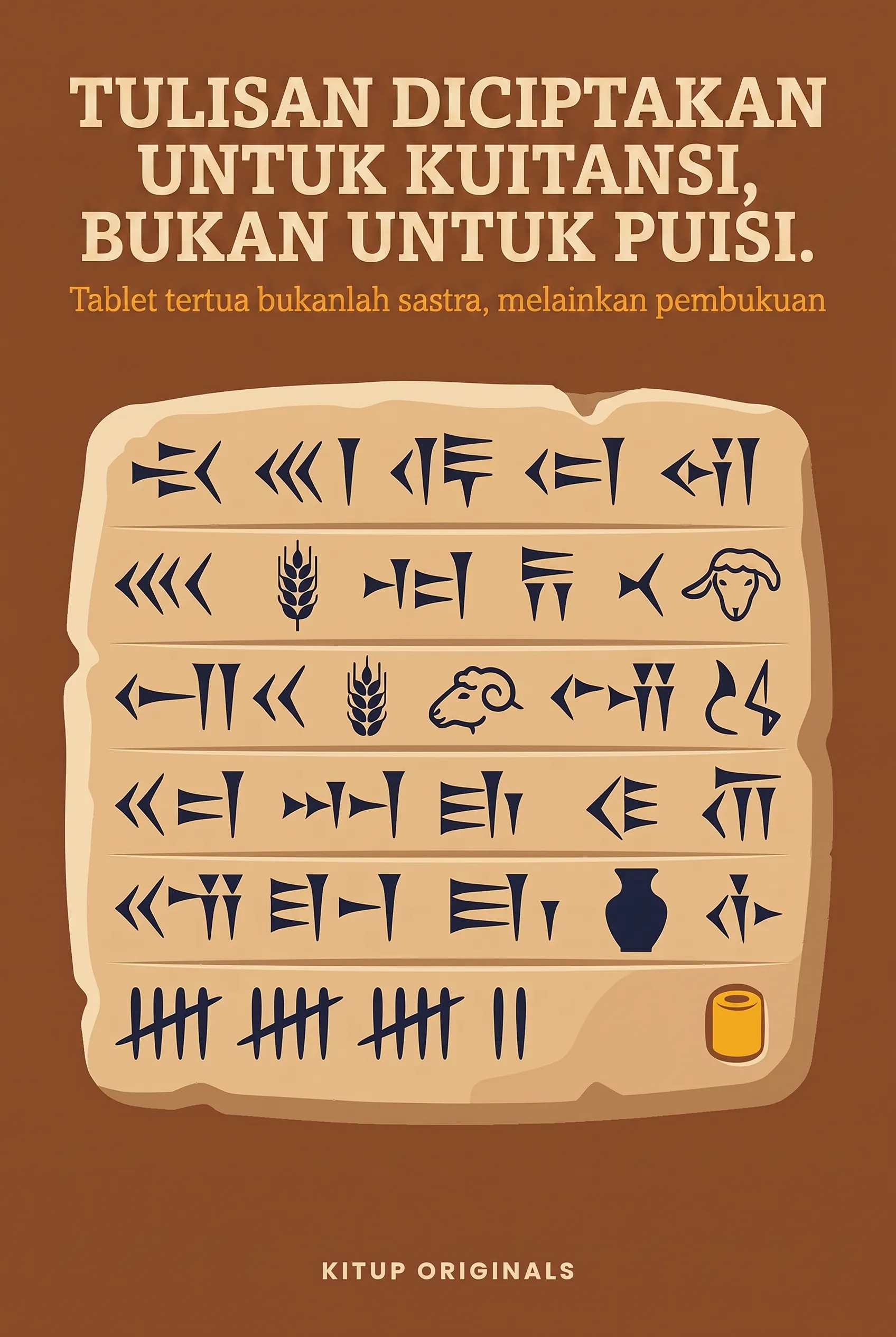 Tulisan Diciptakan untuk Kuitansi, Bukan untuk Puisi.