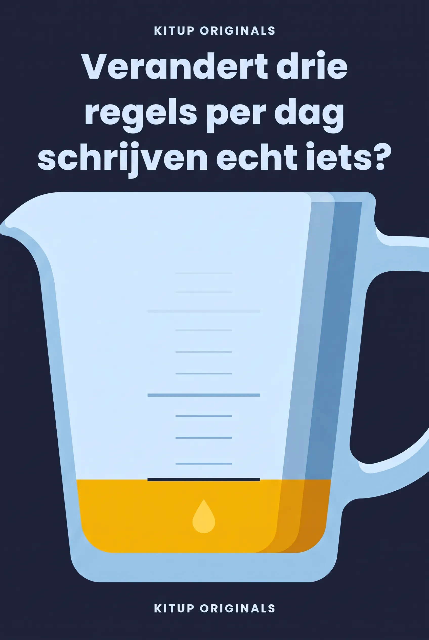 Verandert drie regels per dag schrijven echt iets?