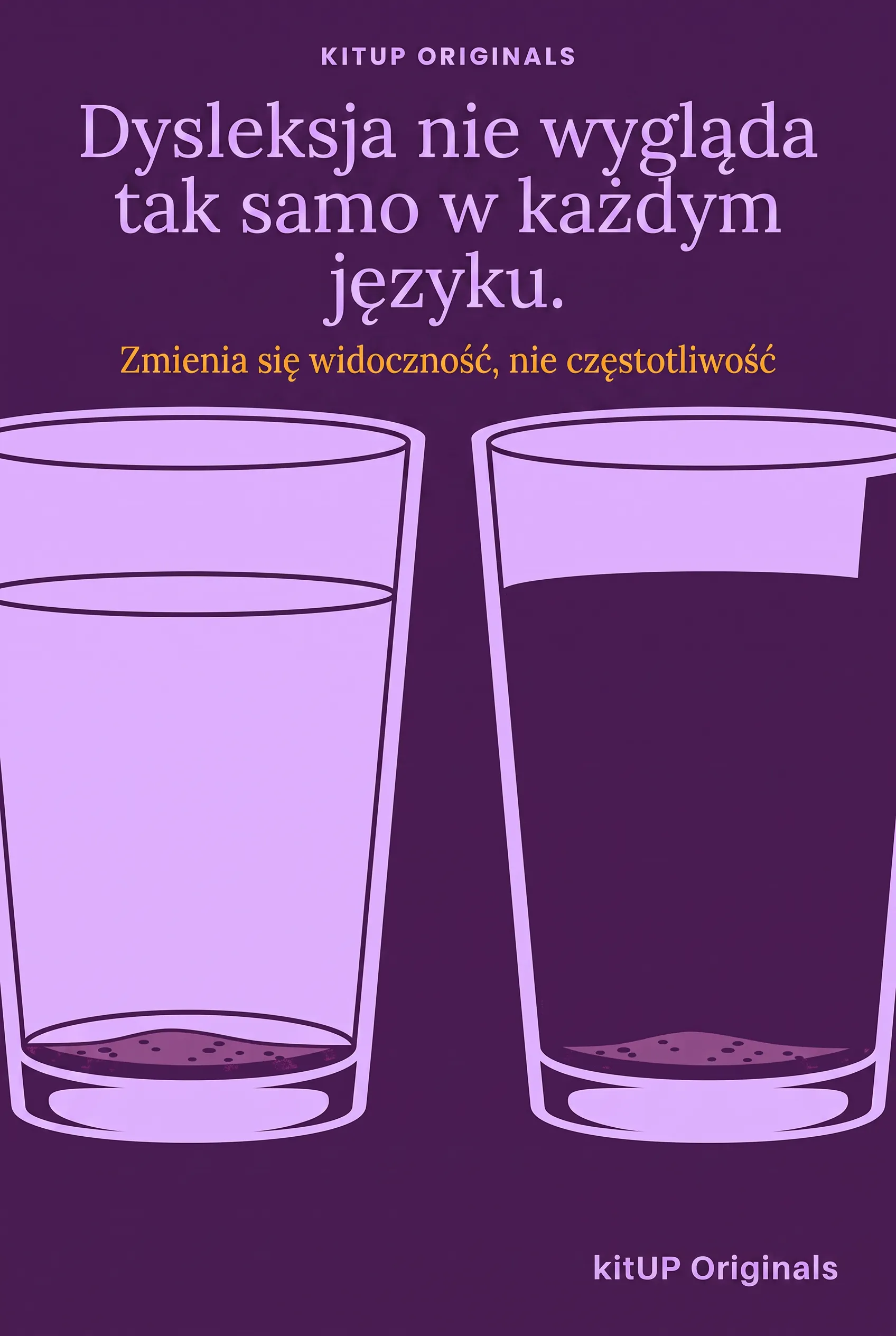 Dysleksja nie wygląda tak samo w każdym języku.