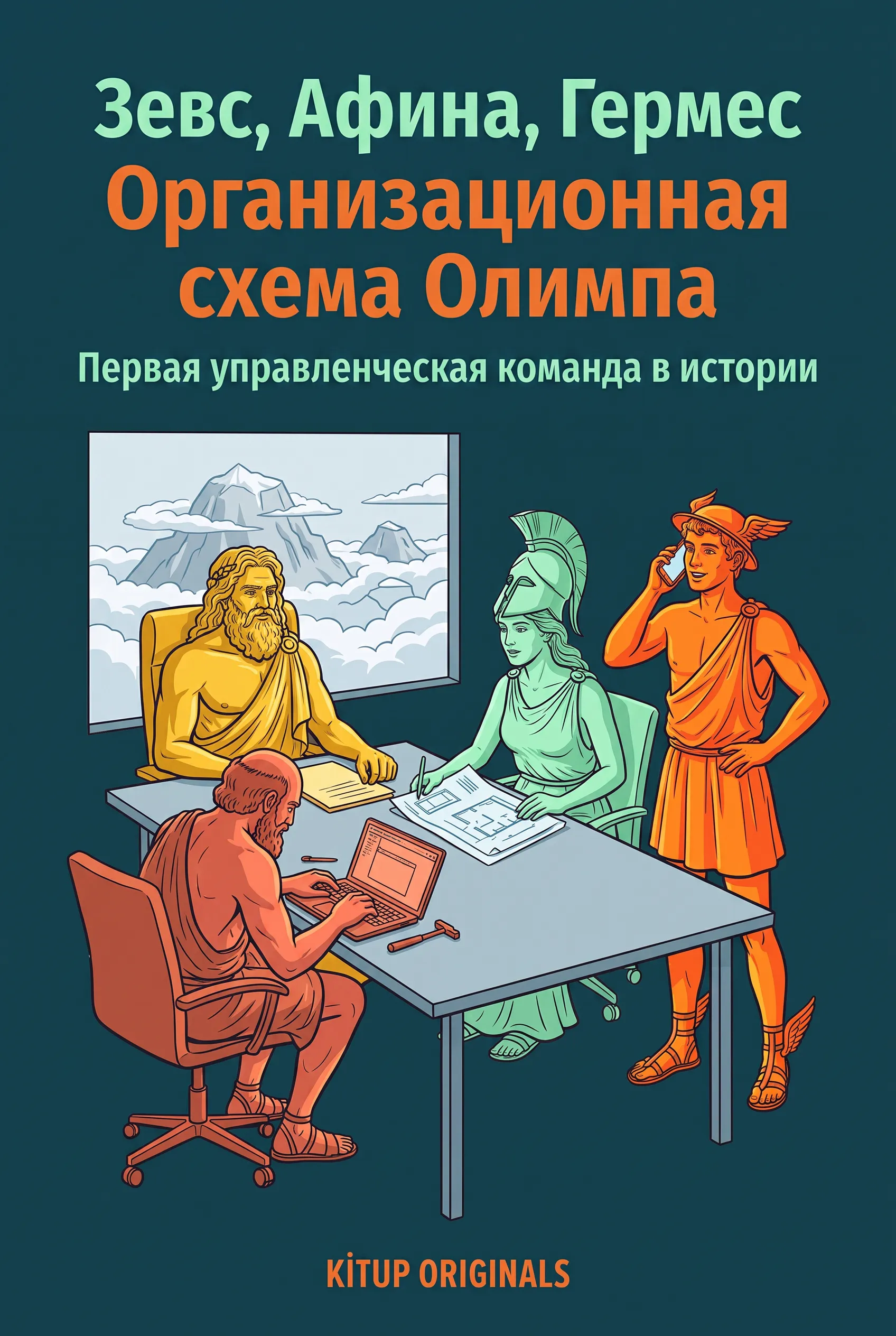 Зевс, Афина, Гермес: Организационная схема Олимпа