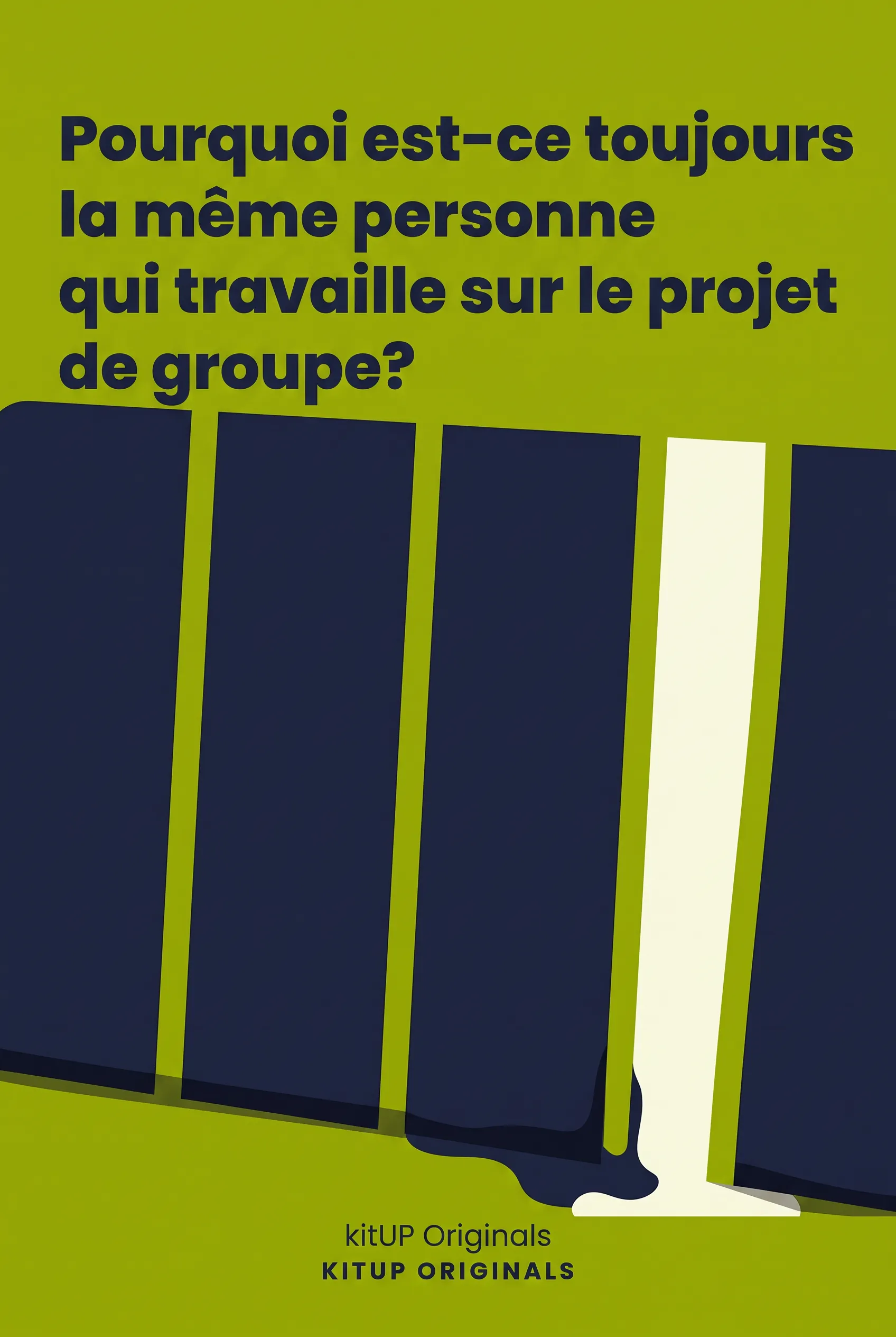 Pourquoi est-ce toujours la même personne qui travaille sur le projet de groupe ?