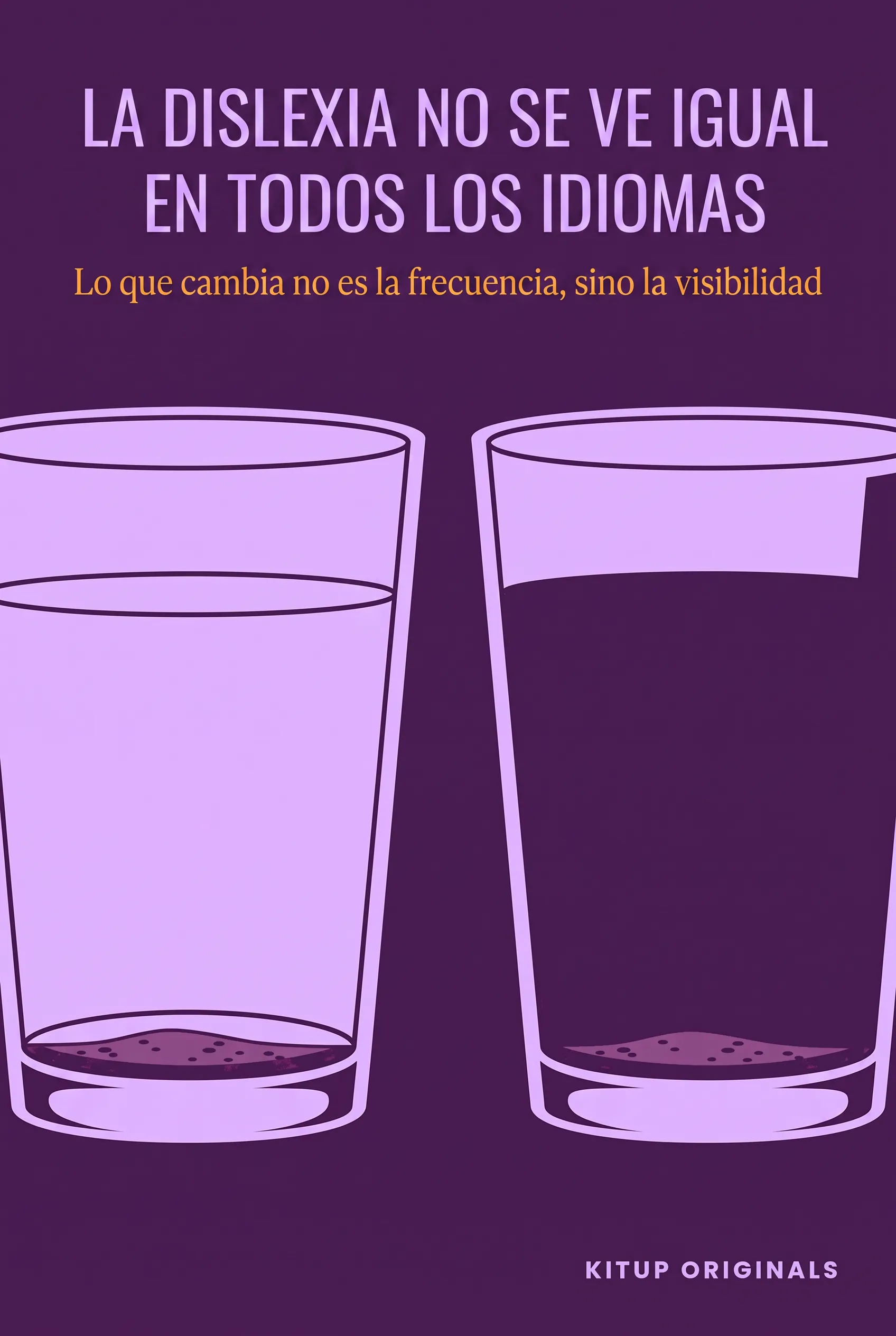 La dislexia no se ve igual en todos los idiomas.