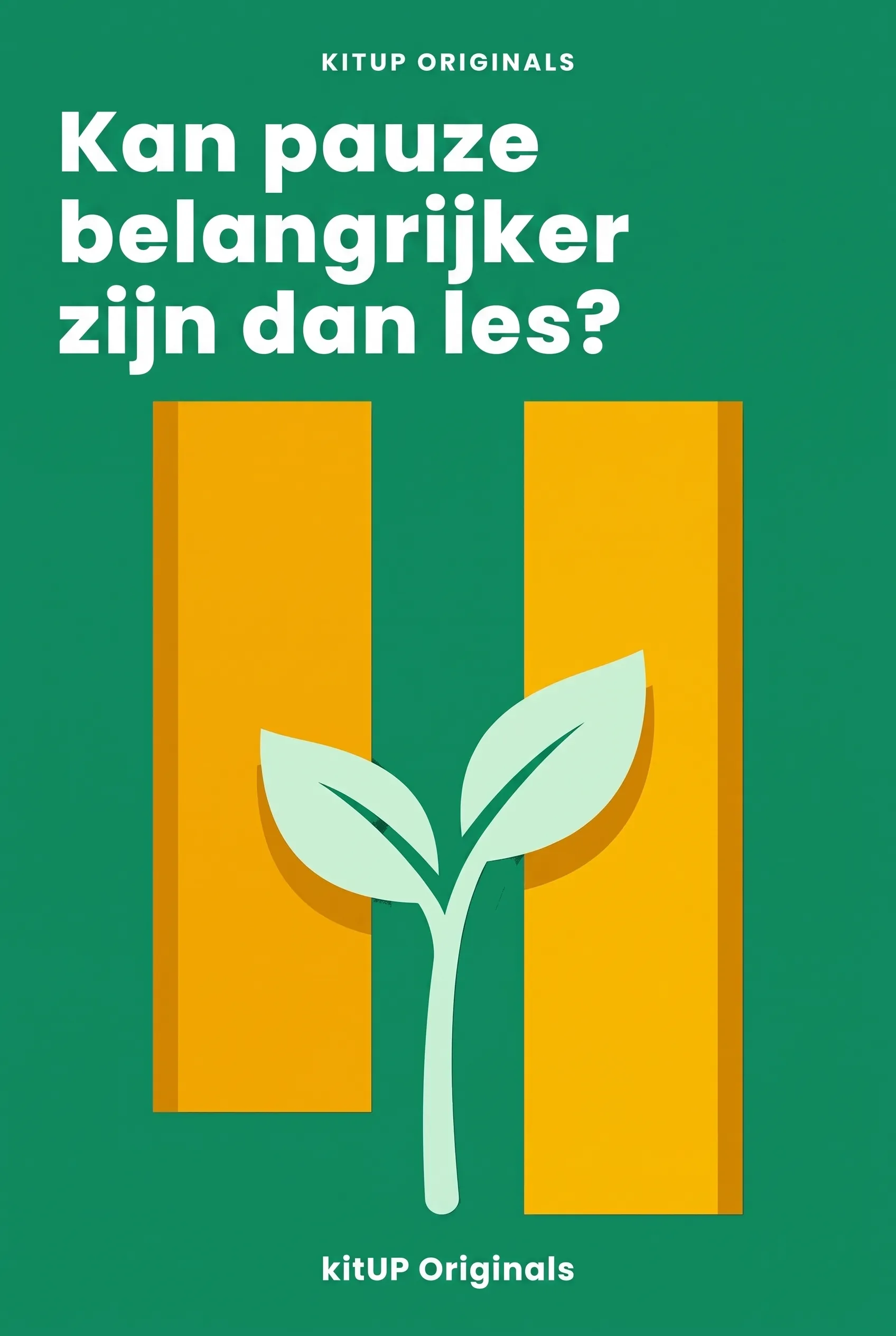 Kan pauze belangrijker zijn dan les?