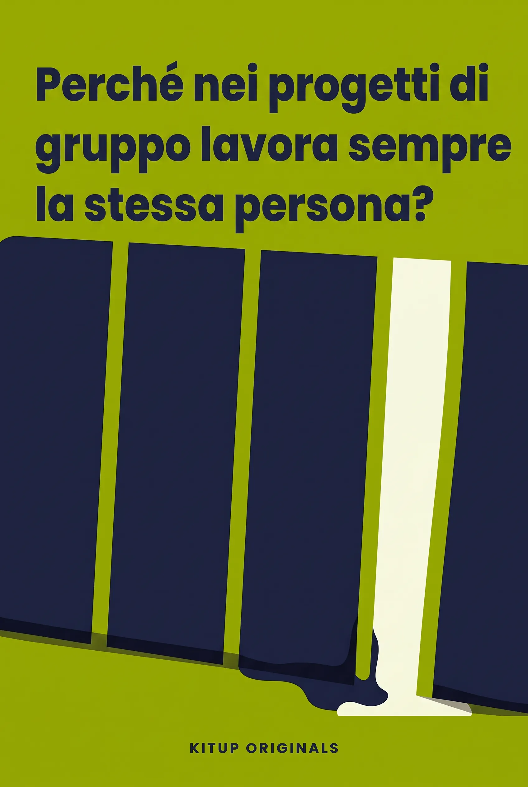 Perché nei progetti di gruppo lavora sempre la stessa persona?