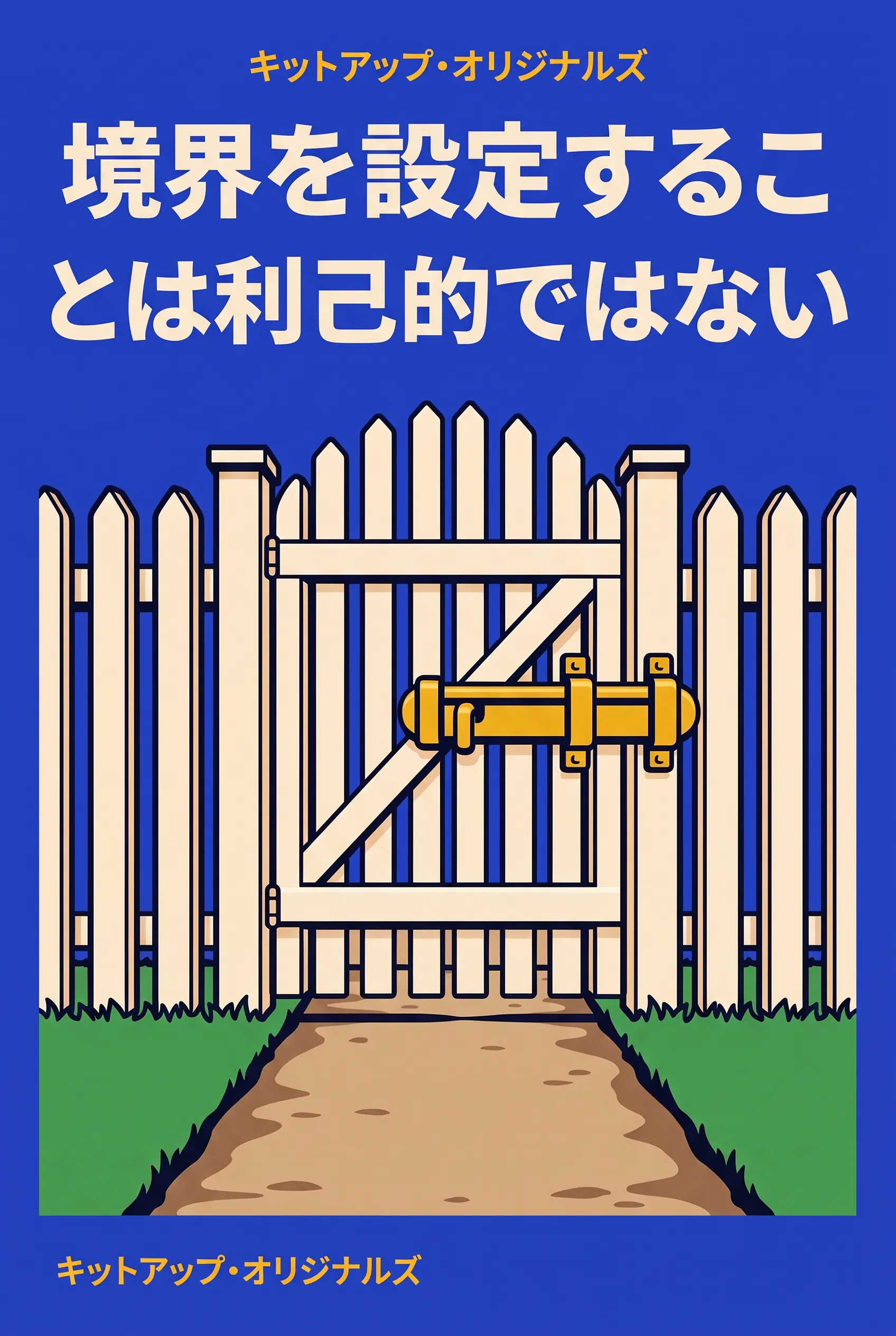 境界を設定することは利己的ではない