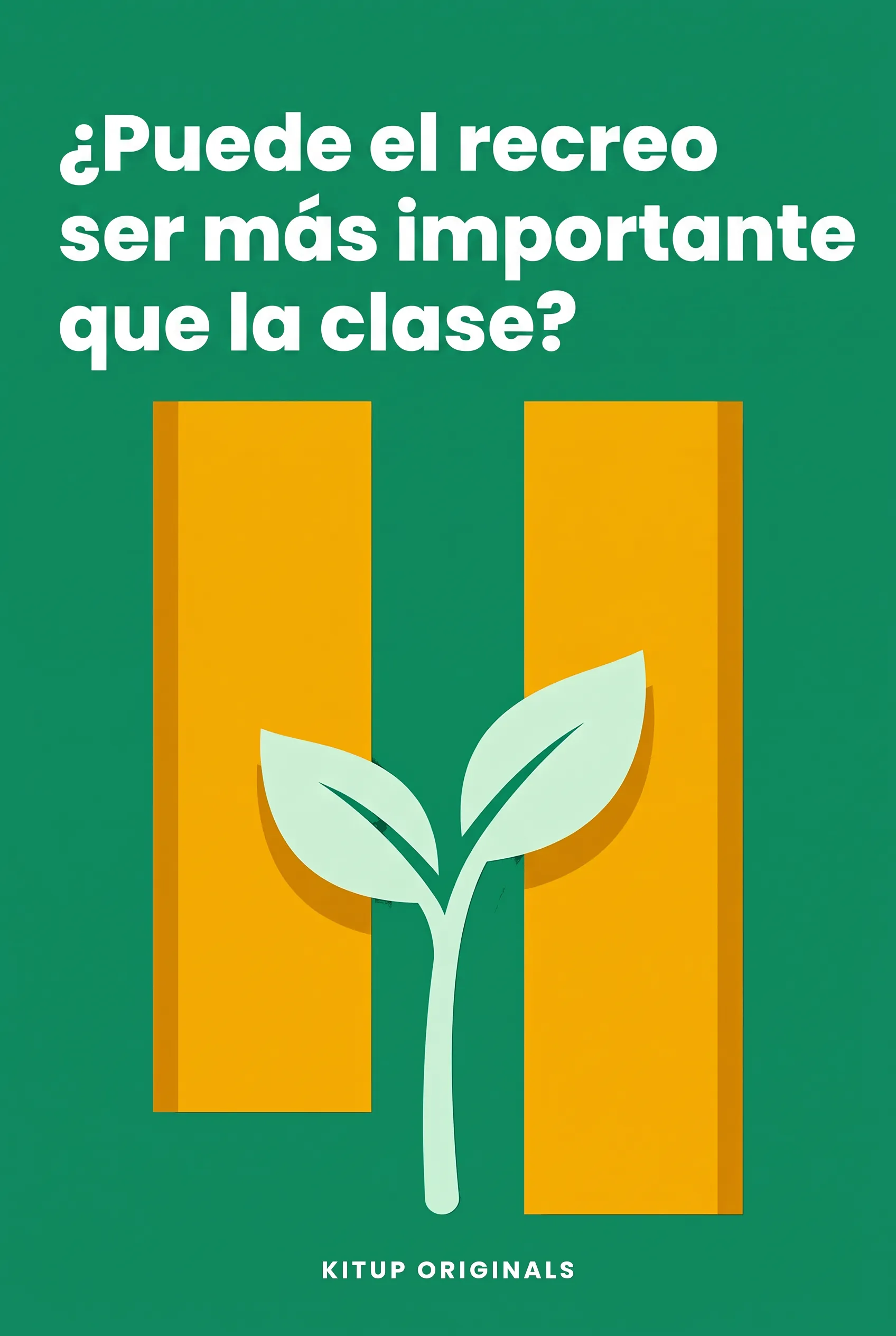 ¿Puede el recreo ser más importante que la clase?