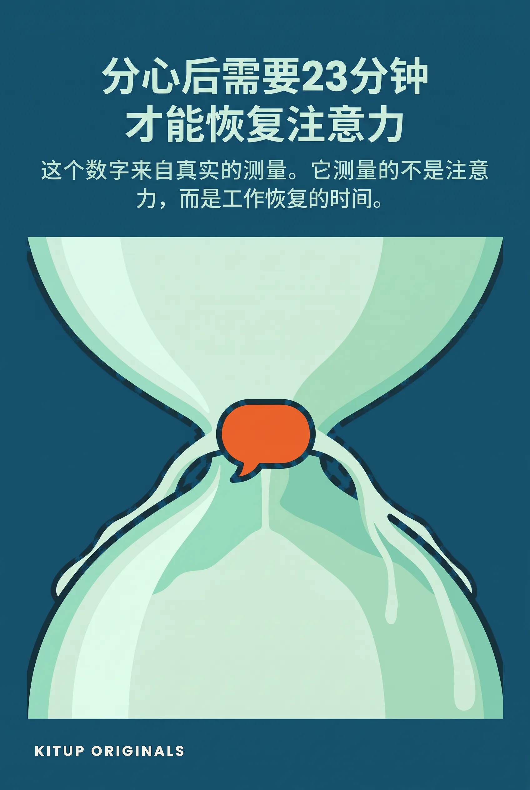 分心后需要23分钟才能恢复注意力