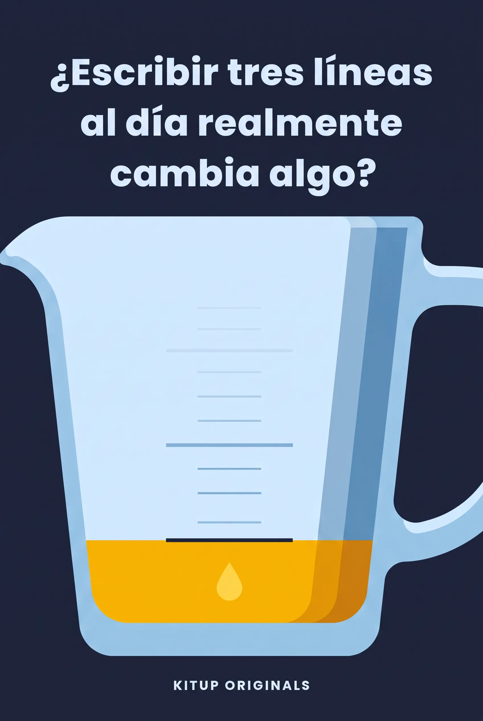 ¿Escribir tres líneas al día realmente cambia algo?