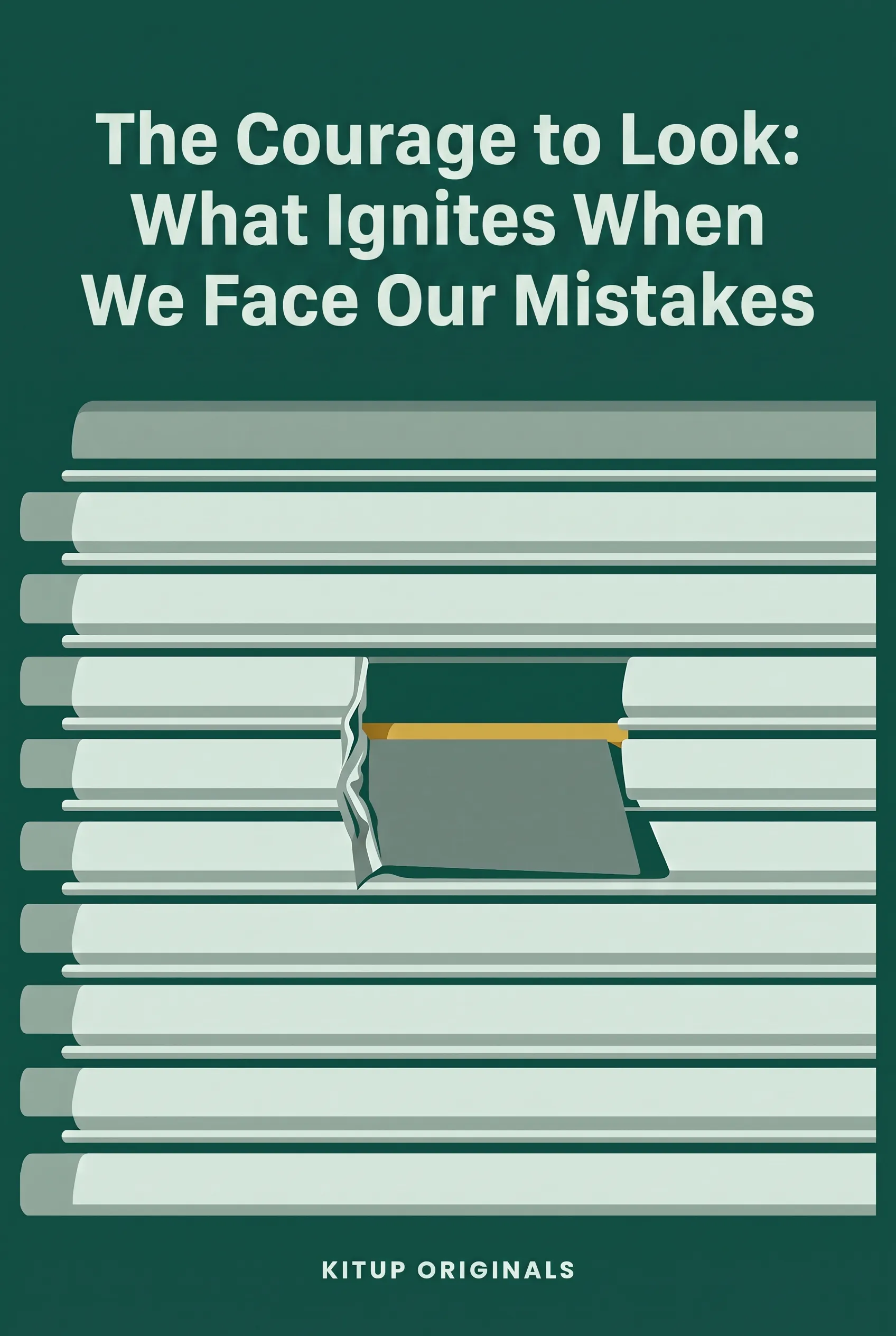 The Courage to Look: What Ignites When We Face Our Mistakes
