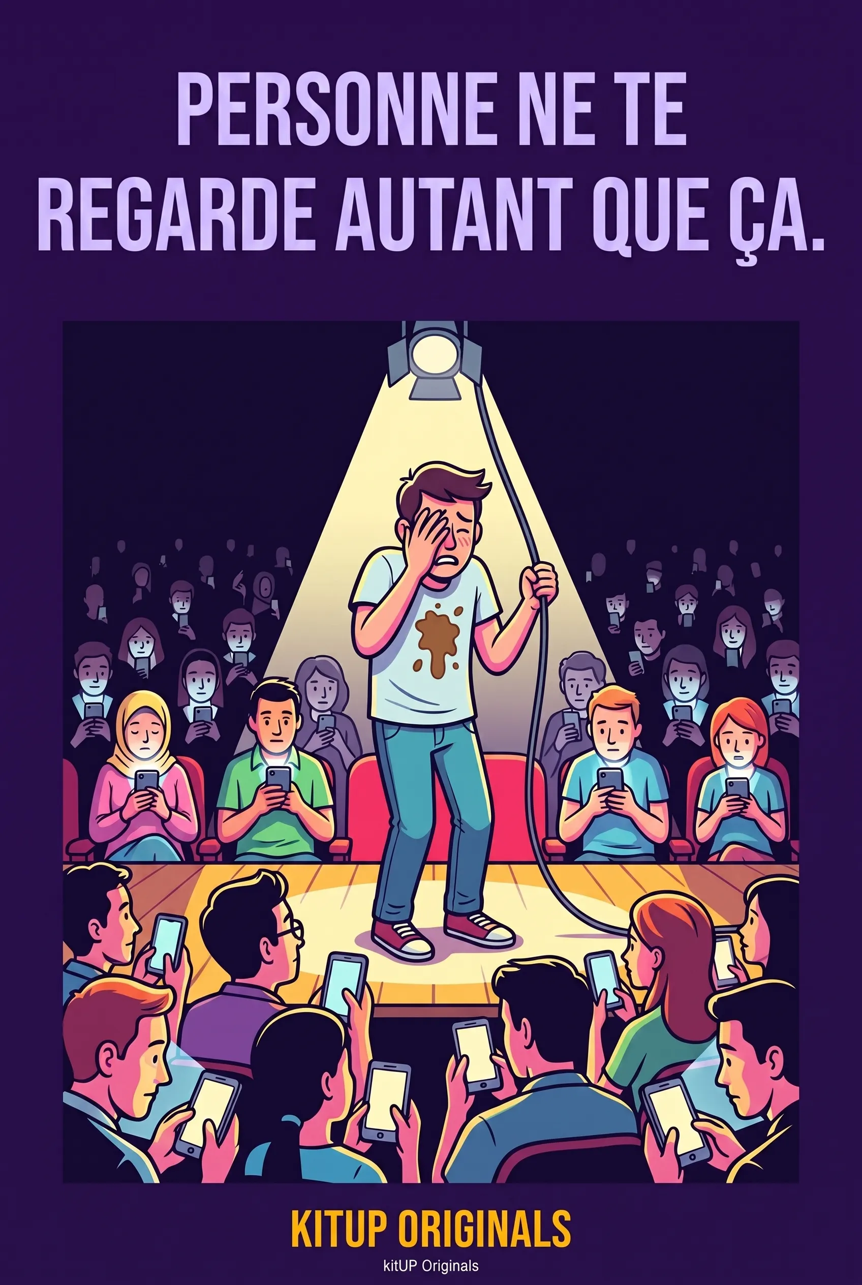 Personne ne te regarde autant que ça.