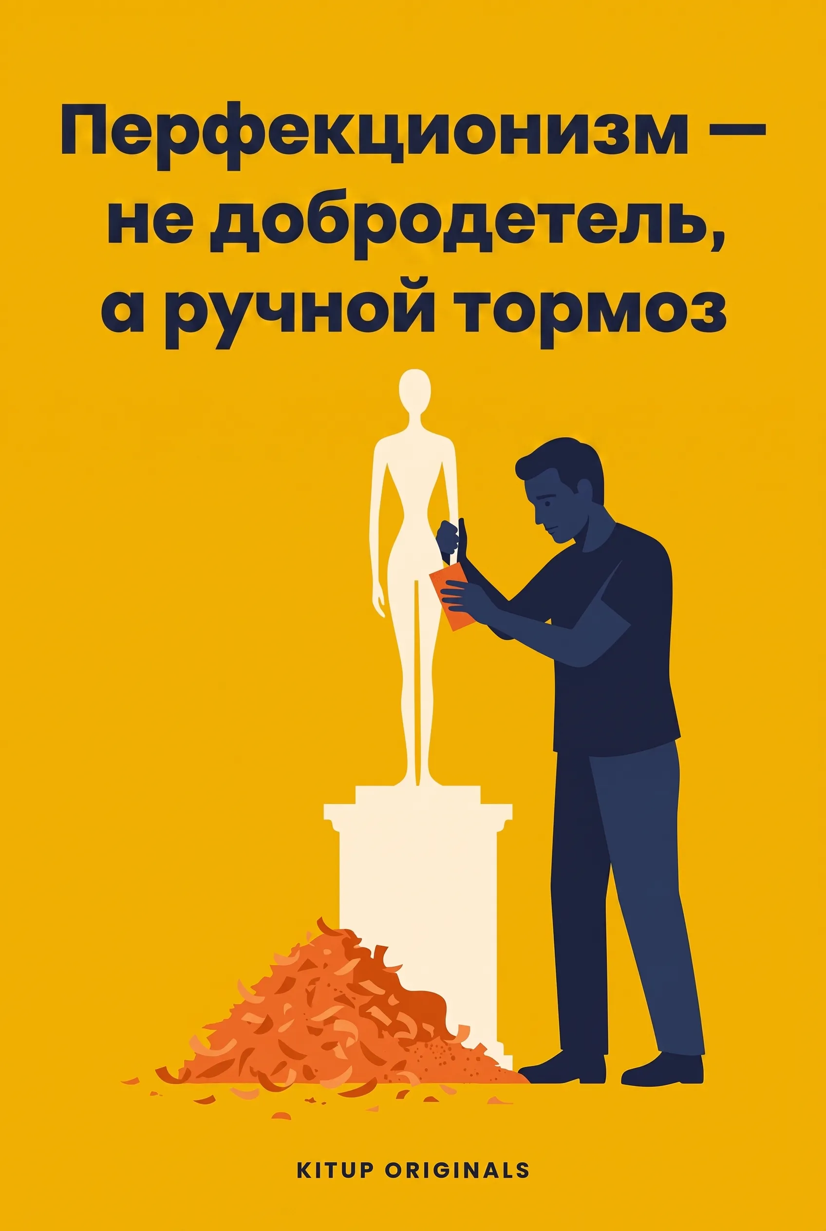 Перфекционизм — не добродетель, а ручной тормоз