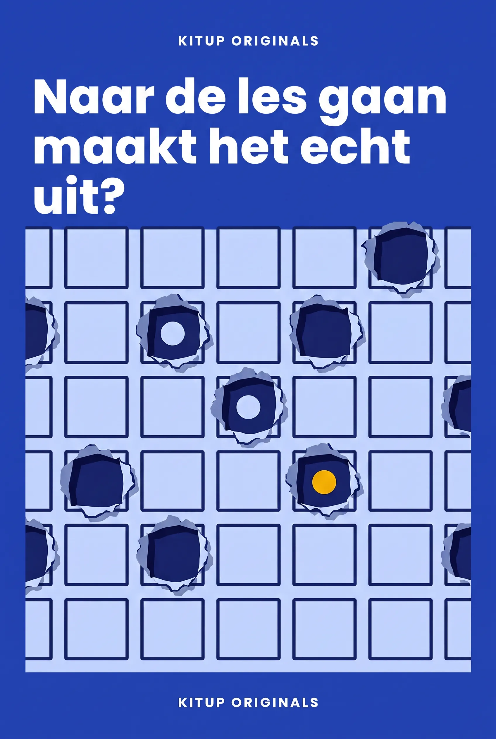Naar de les gaan maakt het echt uit?