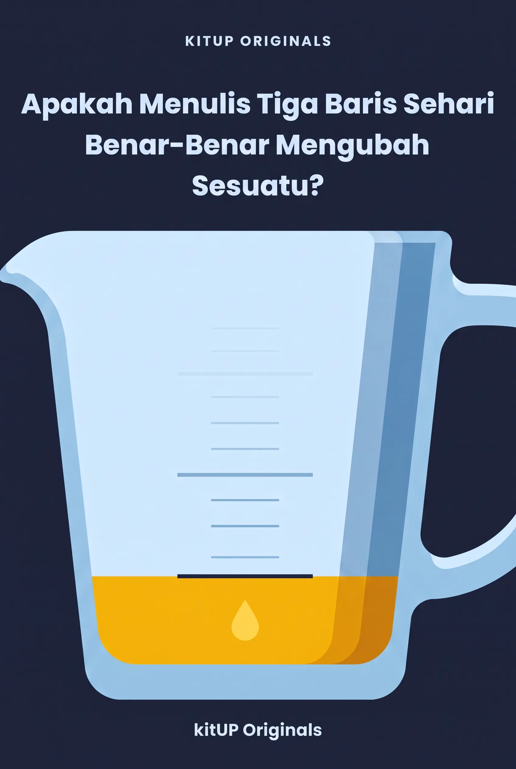Apakah Menulis Tiga Baris Sehari Benar-Benar Mengubah Sesuatu?
