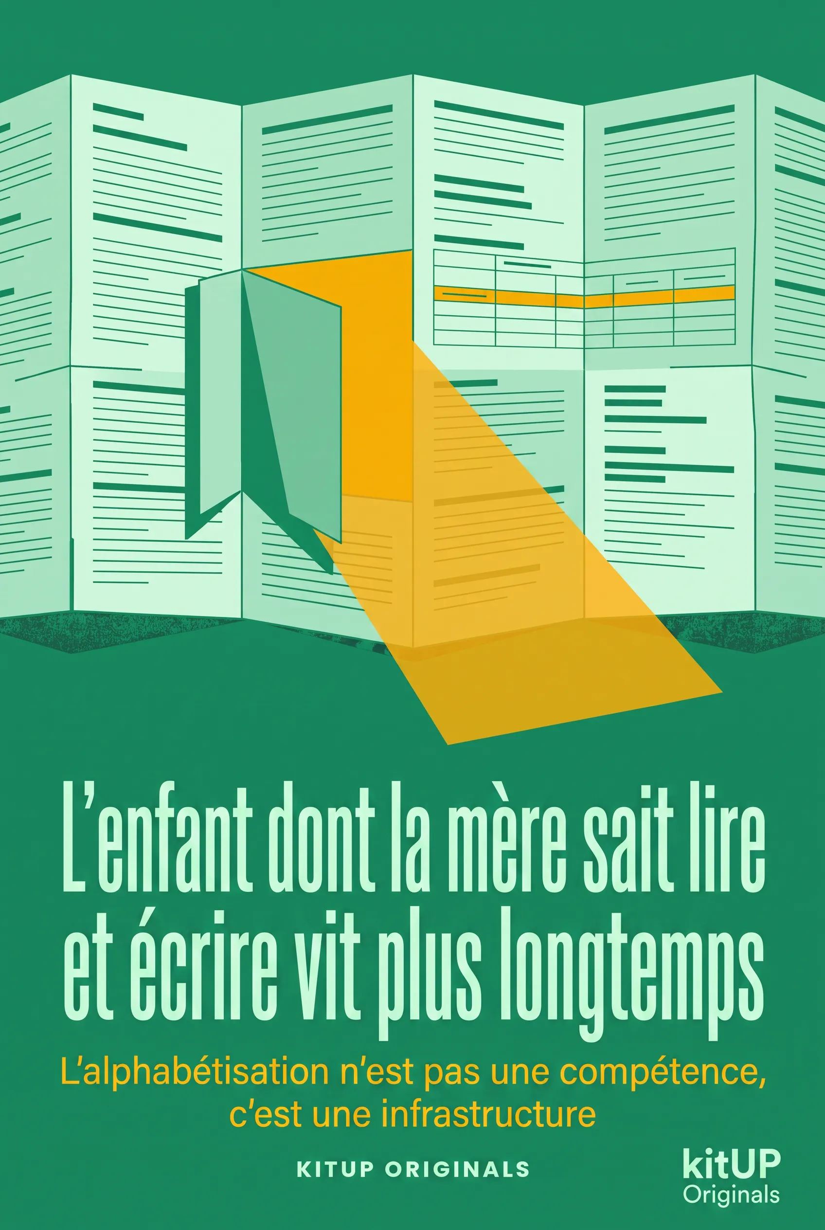 L'enfant dont la mère sait lire et écrire vit plus longtemps