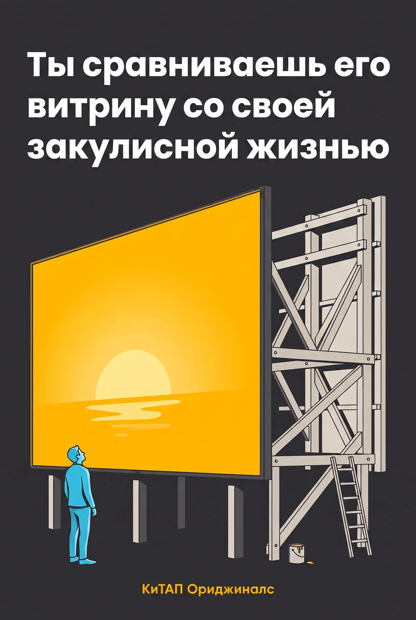 Ты сравниваешь его витрину со своей закулисной жизнью