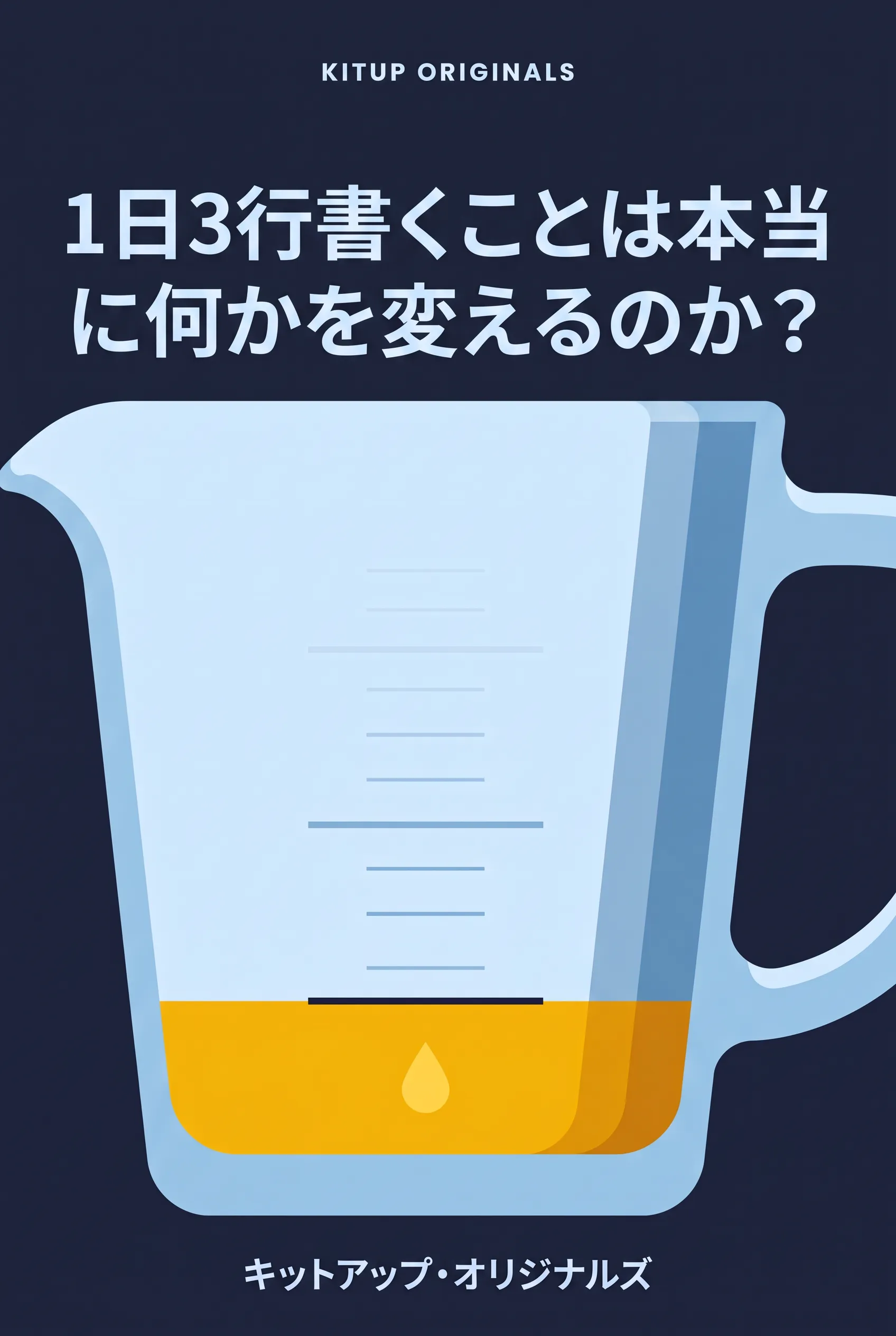1日3行書くことは本当に何かを変えるのか？