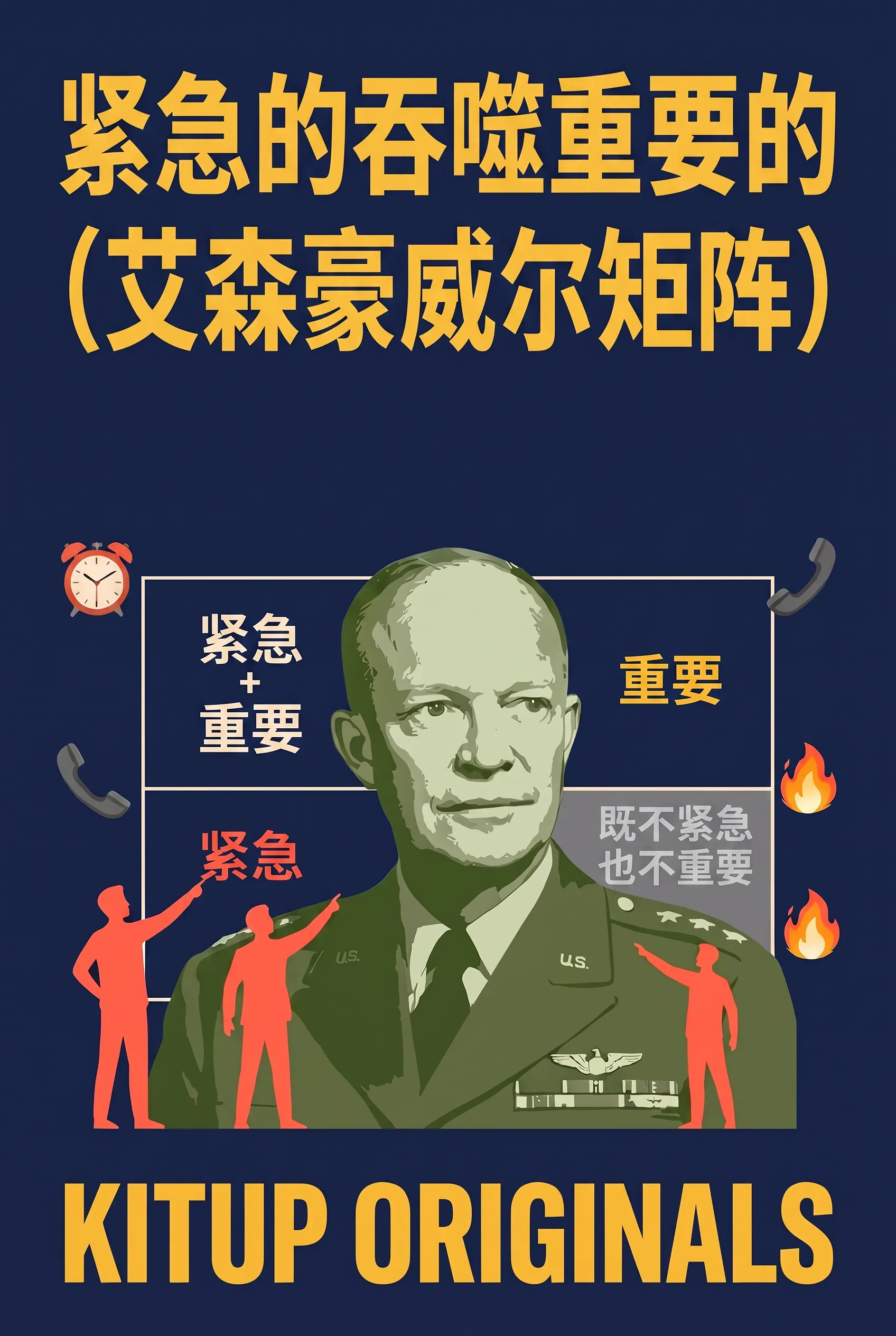 紧急的吞噬重要的（艾森豪威尔矩阵）