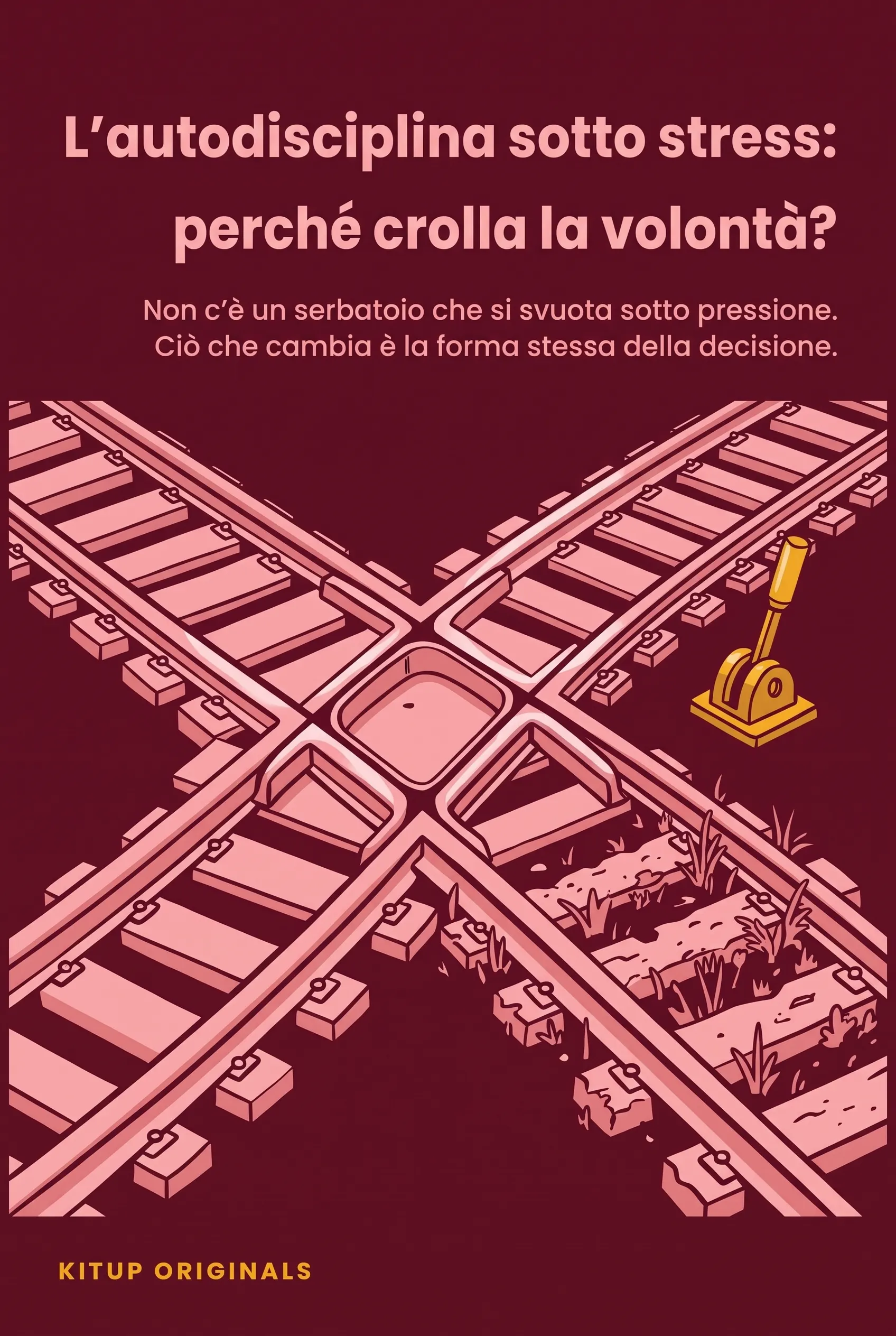 L'autodisciplina sotto stress: perché crolla la volontà?