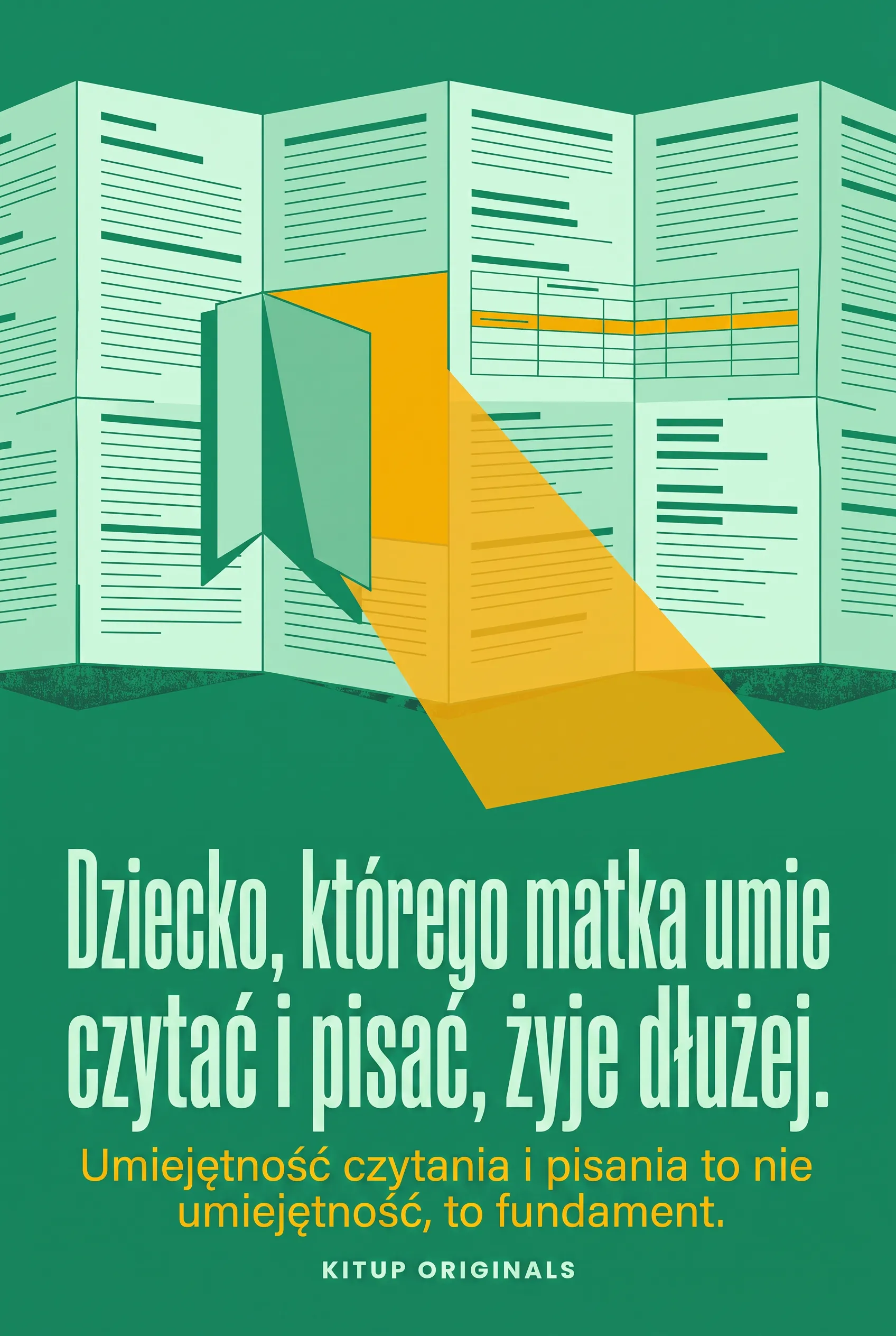 Dziecko, którego matka umie czytać i pisać, żyje dłużej.