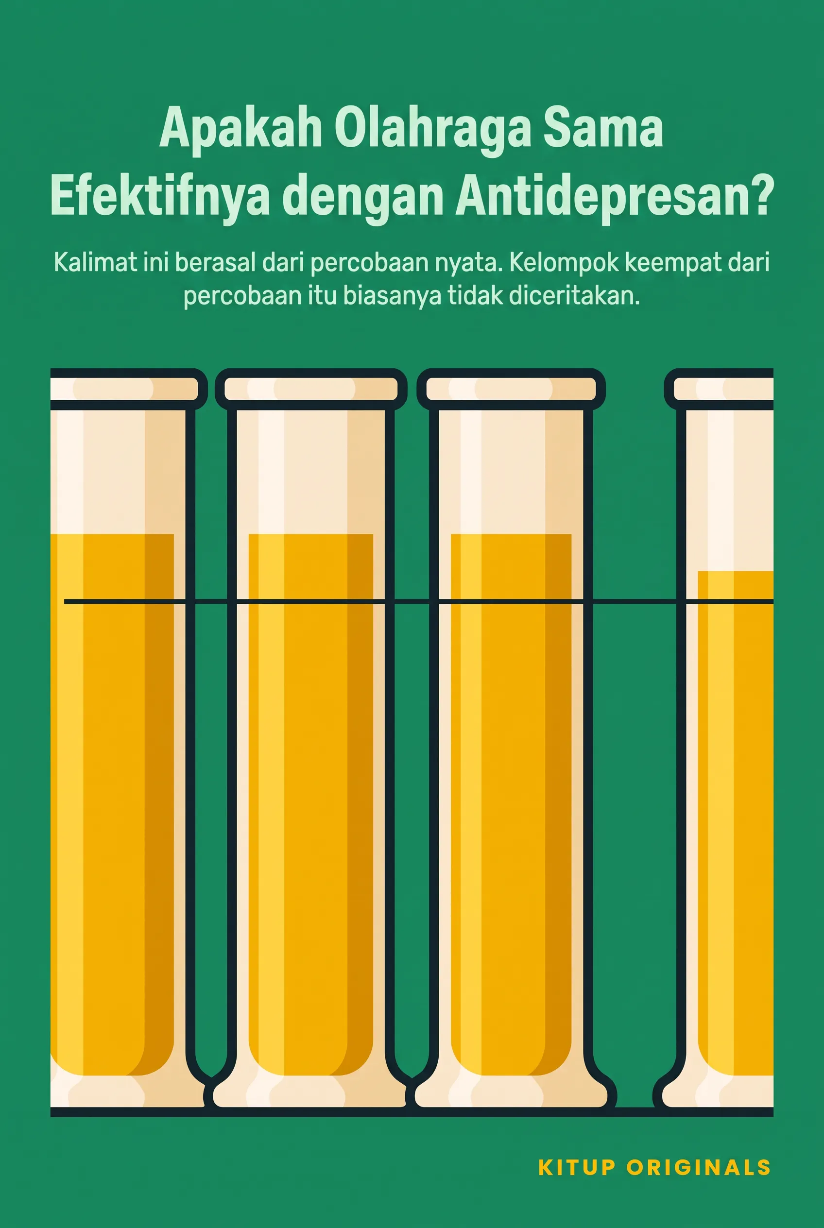 Apakah Olahraga Sama Efektifnya dengan Antidepresan?