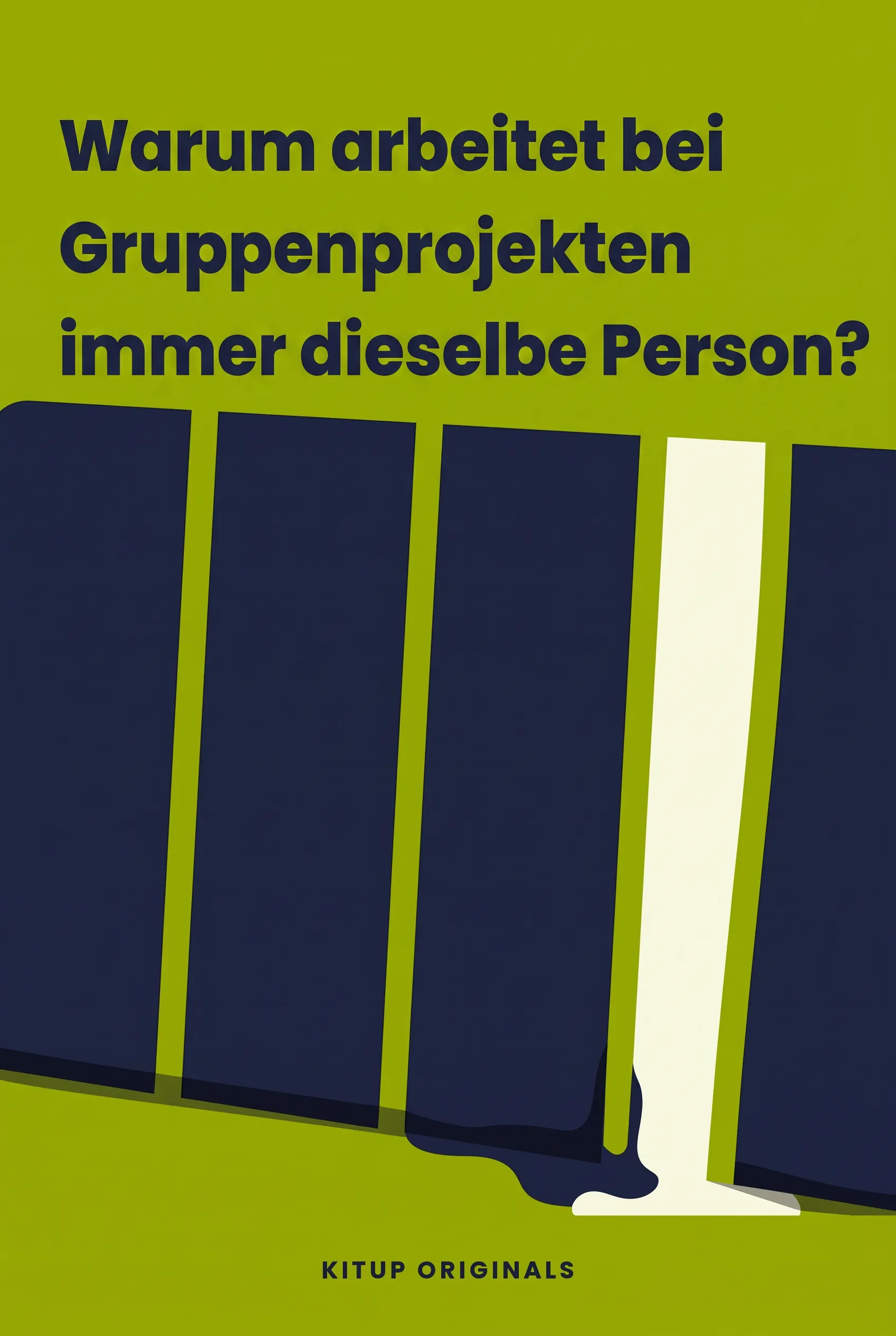 Warum arbeitet bei Gruppenprojekten immer dieselbe Person?