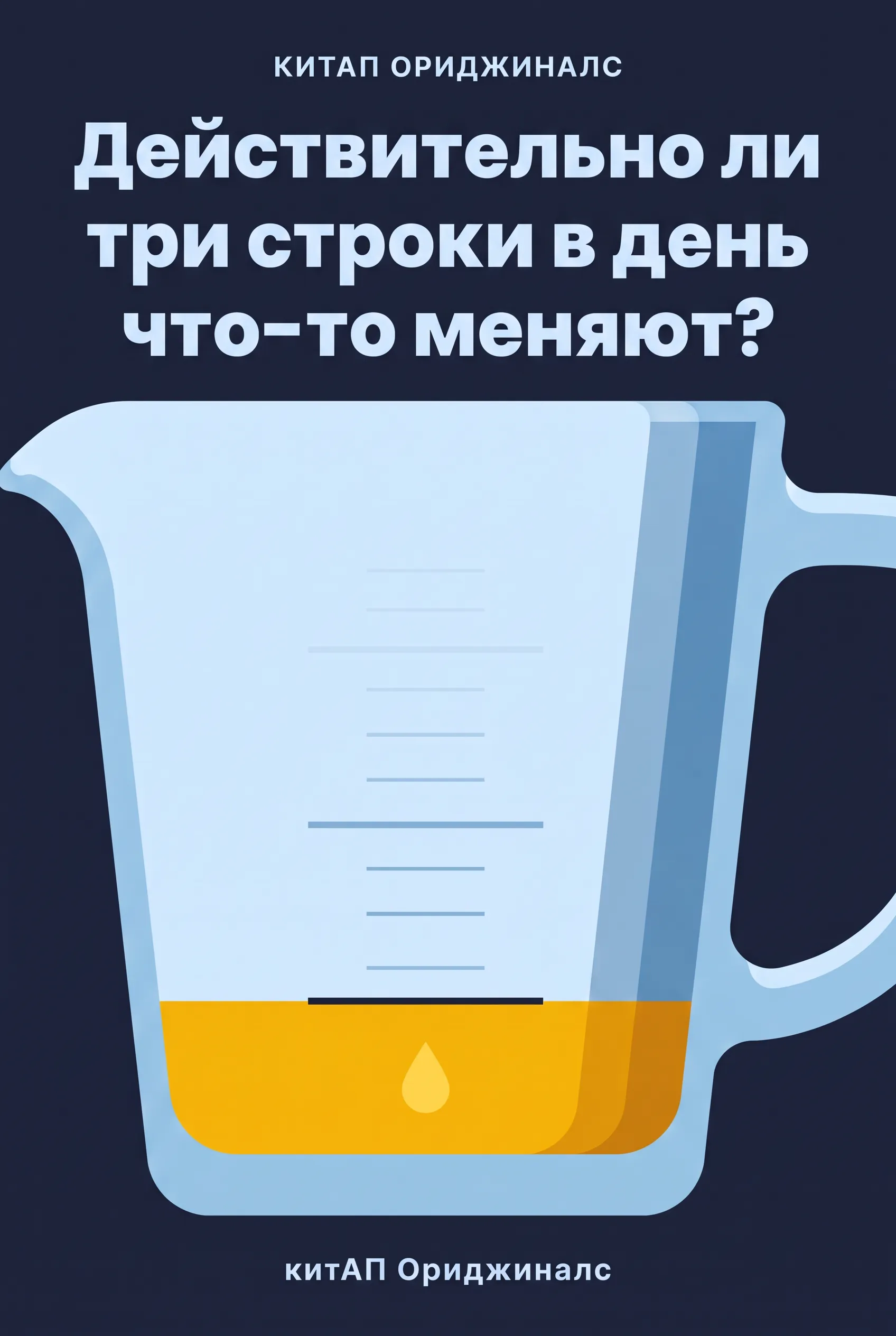 Действительно ли три строки в день что-то меняют?