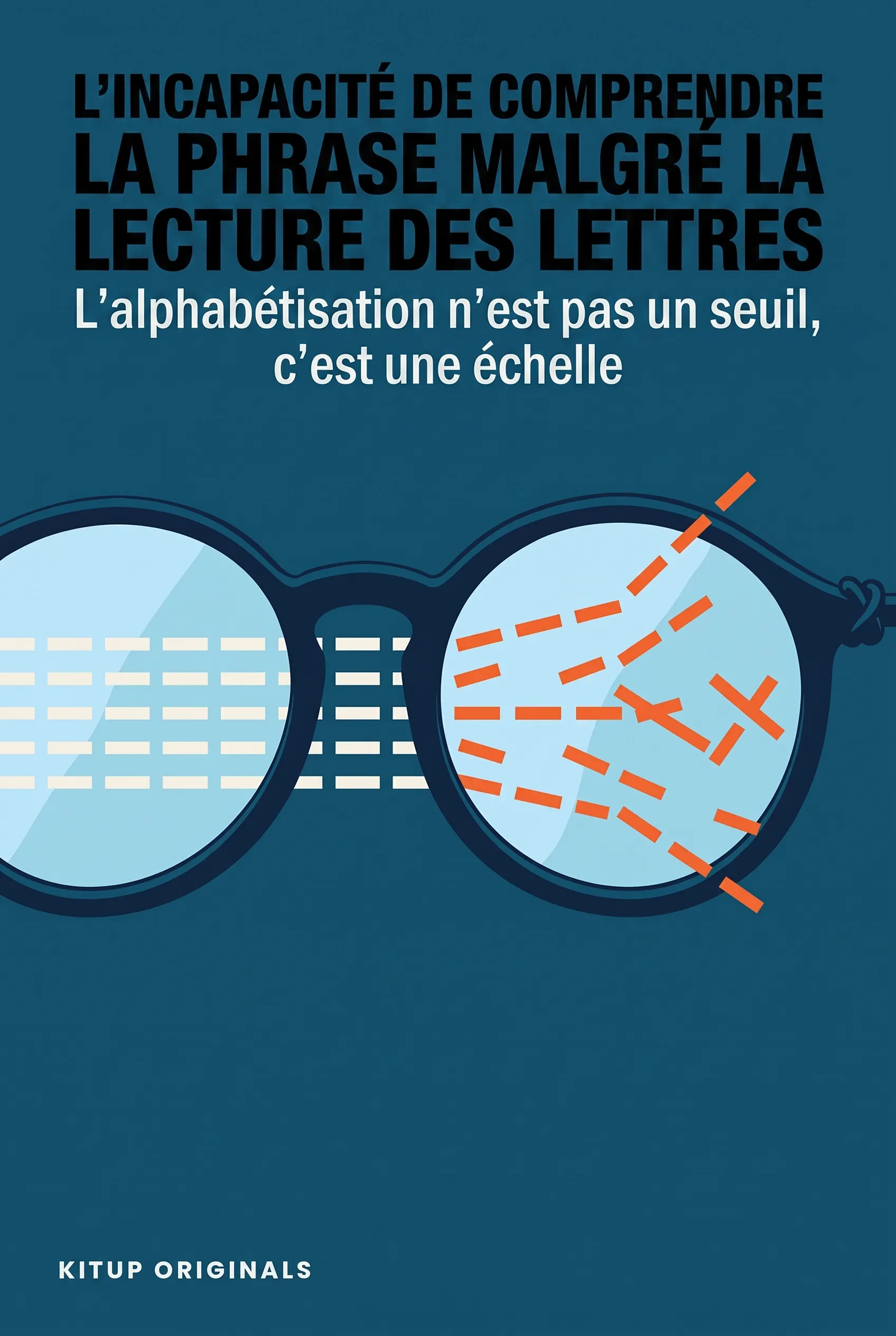 L'incapacité de comprendre la phrase malgré la lecture des lettres