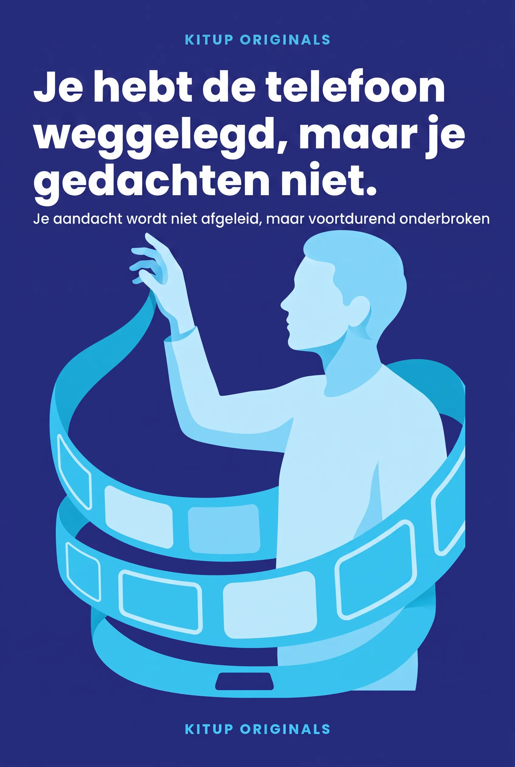 Je hebt de telefoon weggelegd, maar je gedachten niet.