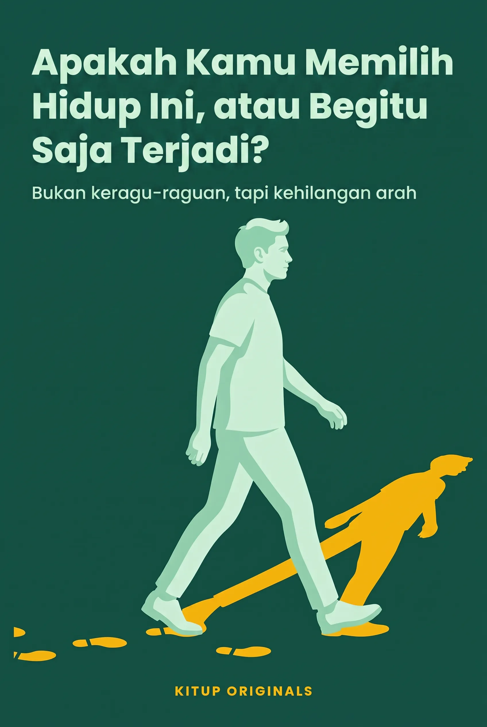 Apakah Kamu Memilih Hidup Ini, atau Begitu Saja Terjadi?
