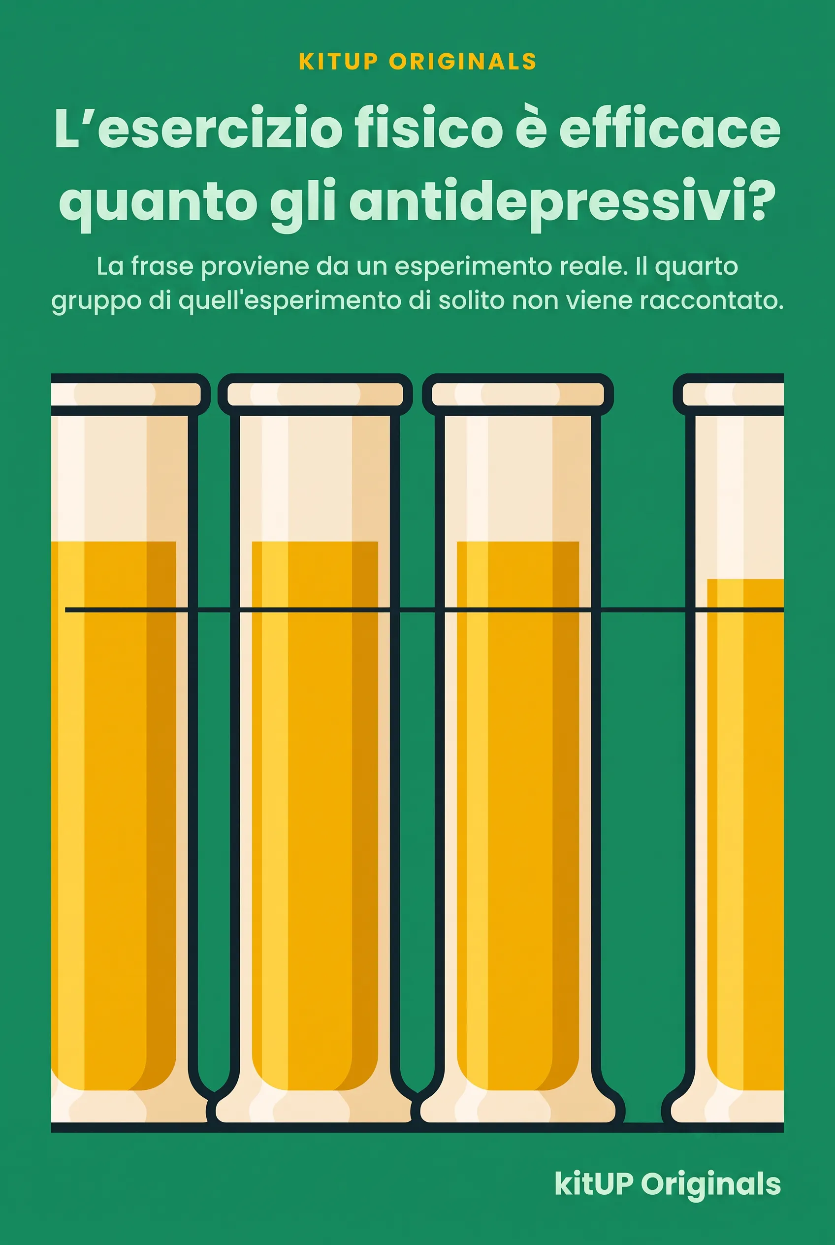 L'esercizio fisico è efficace quanto gli antidepressivi?