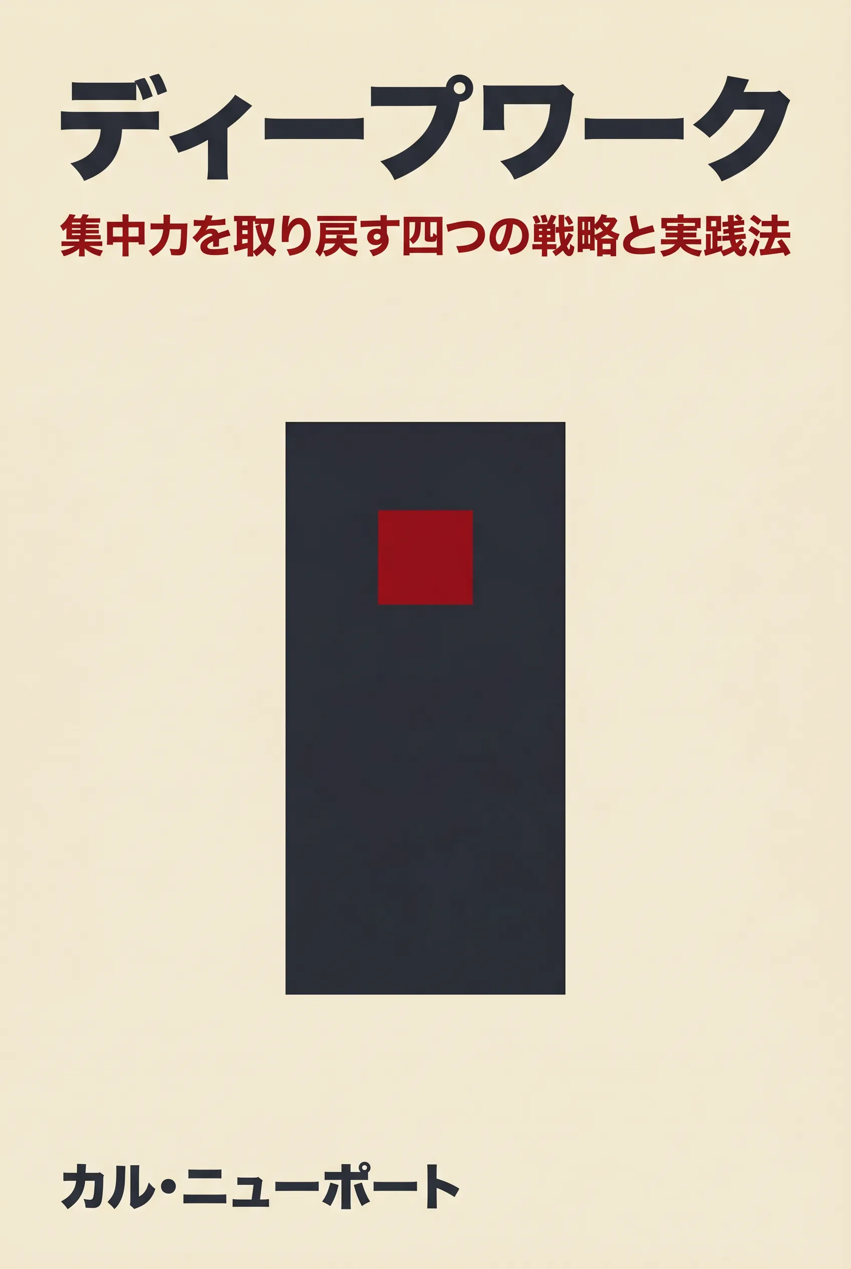大事なことに集中する