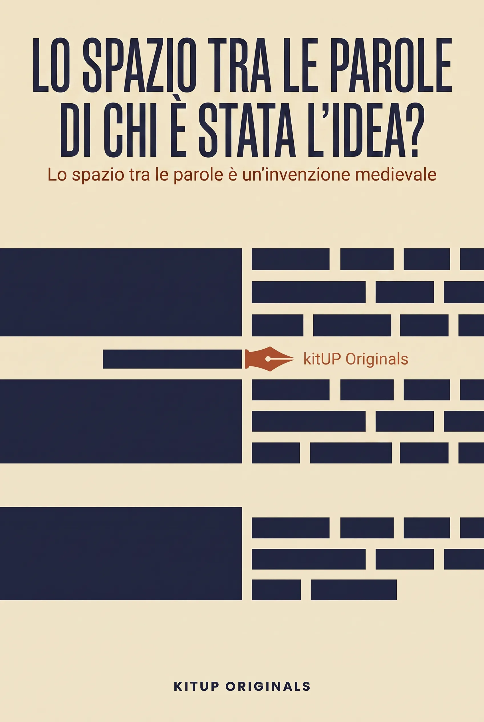 Lo spazio tra le parole di chi è stata l'idea?
