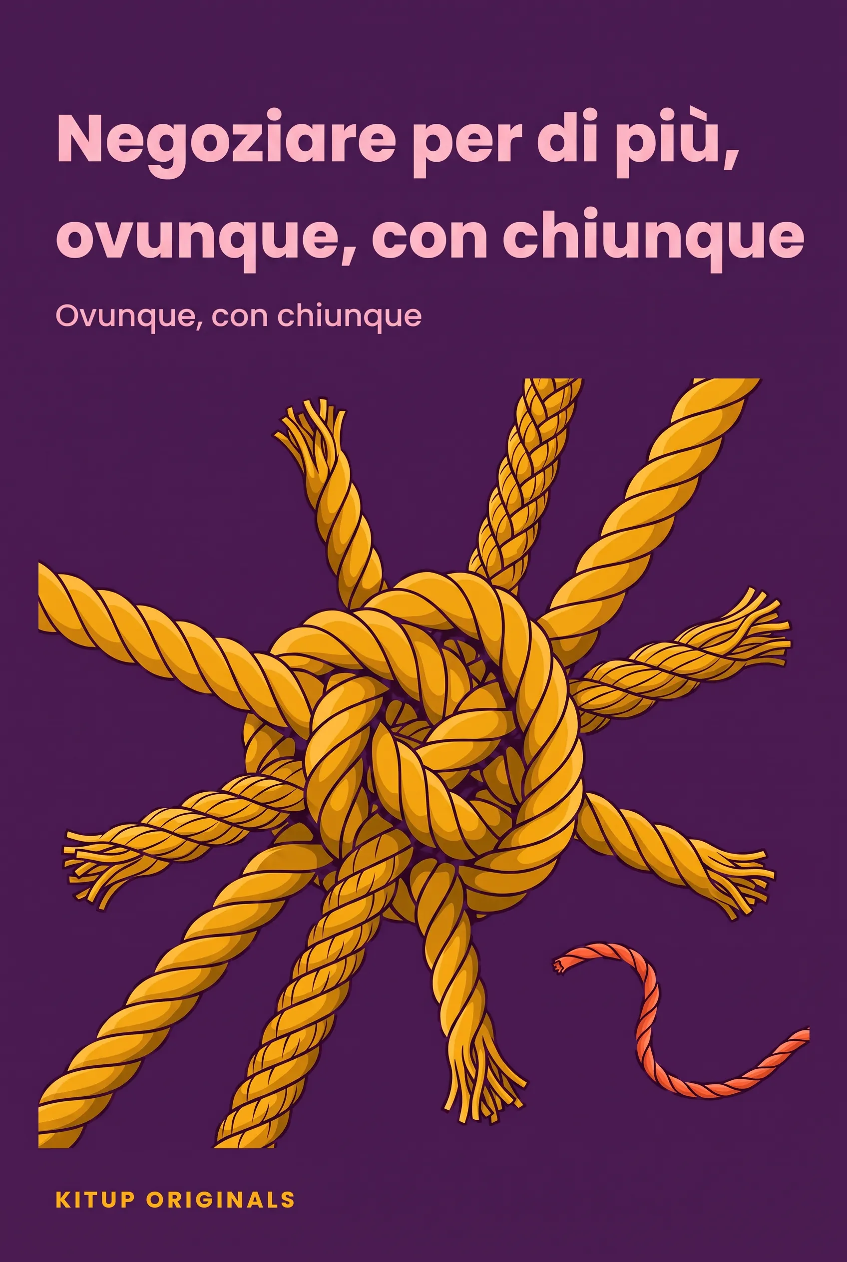 Negoziare per di più, ovunque, con chiunque