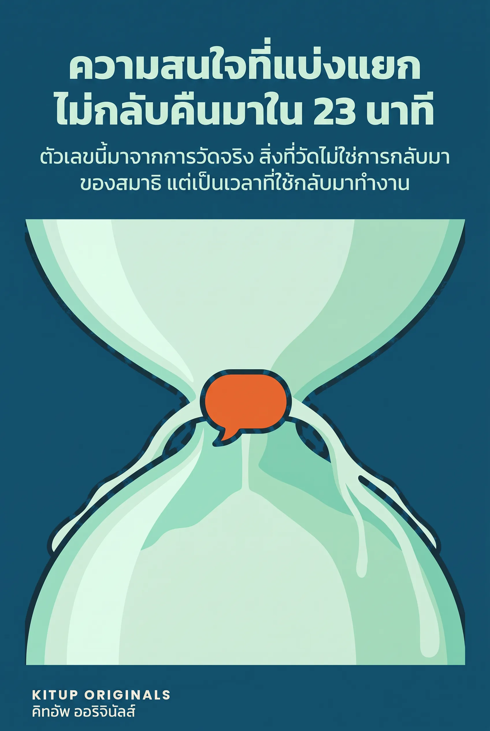 ความสนใจที่แบ่งแยกไม่กลับคืนมาใน 23 นาที
