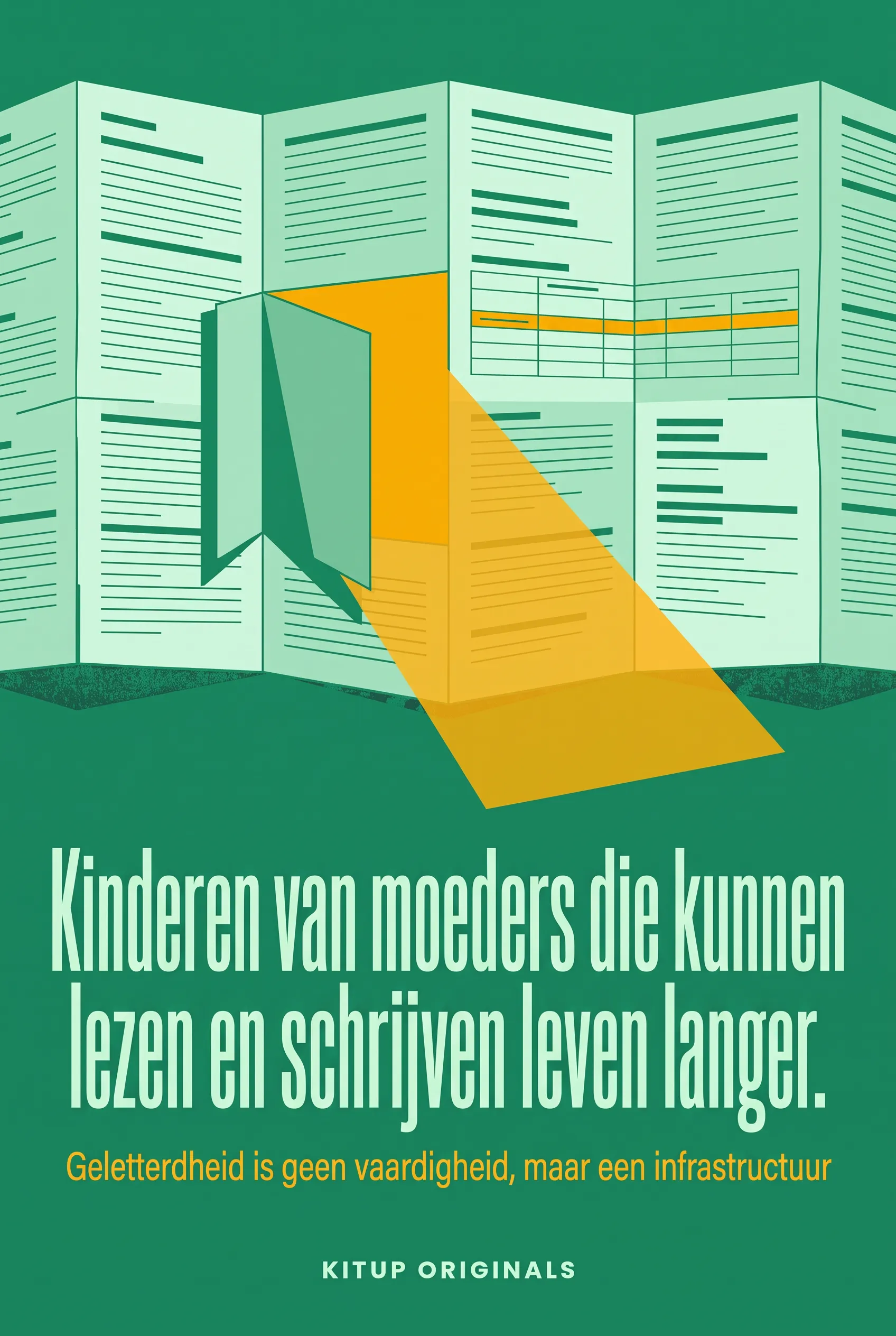 Kinderen van moeders die kunnen lezen en schrijven leven langer.