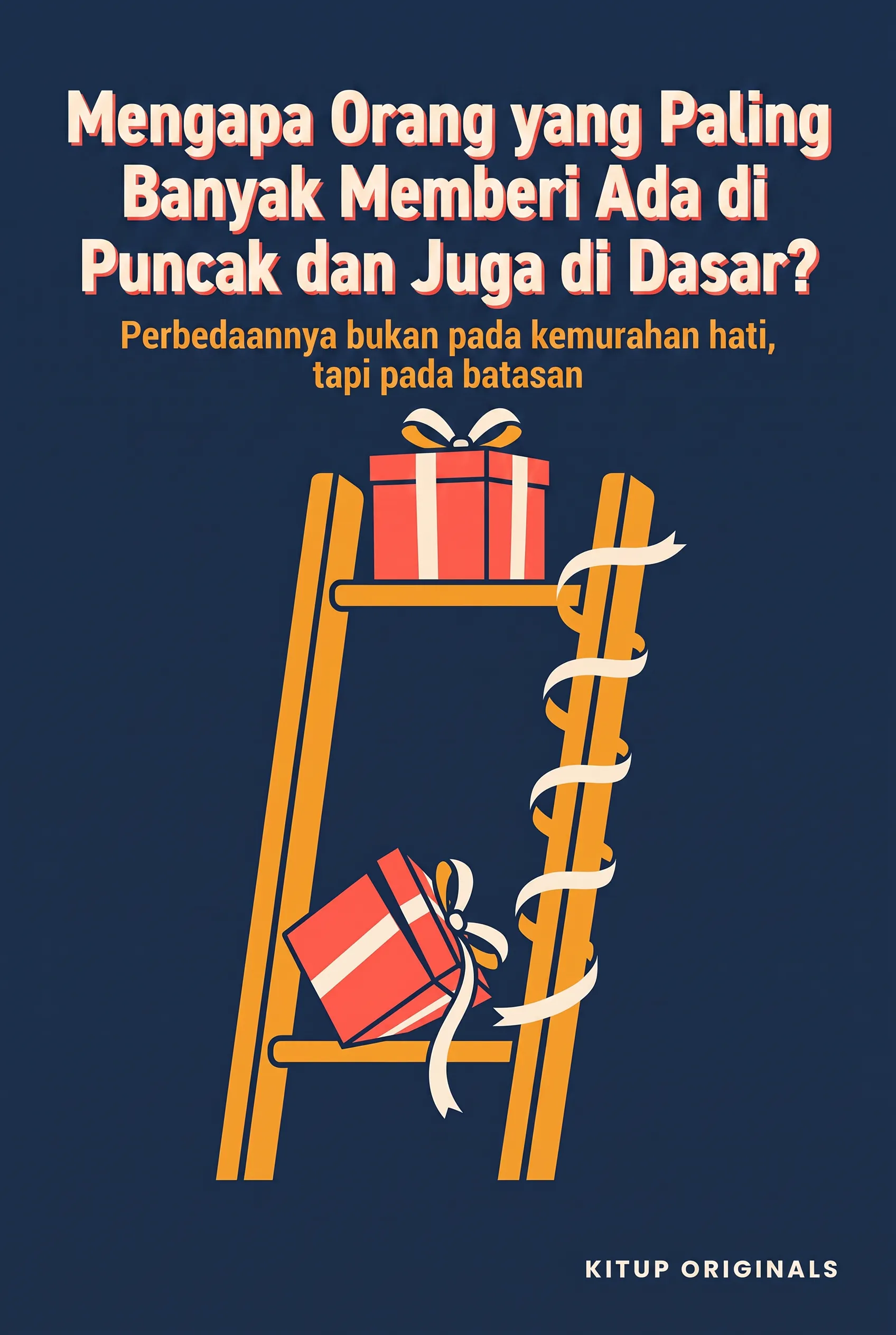 Mengapa Orang yang Paling Banyak Memberi Ada di Puncak dan Juga di Dasar?